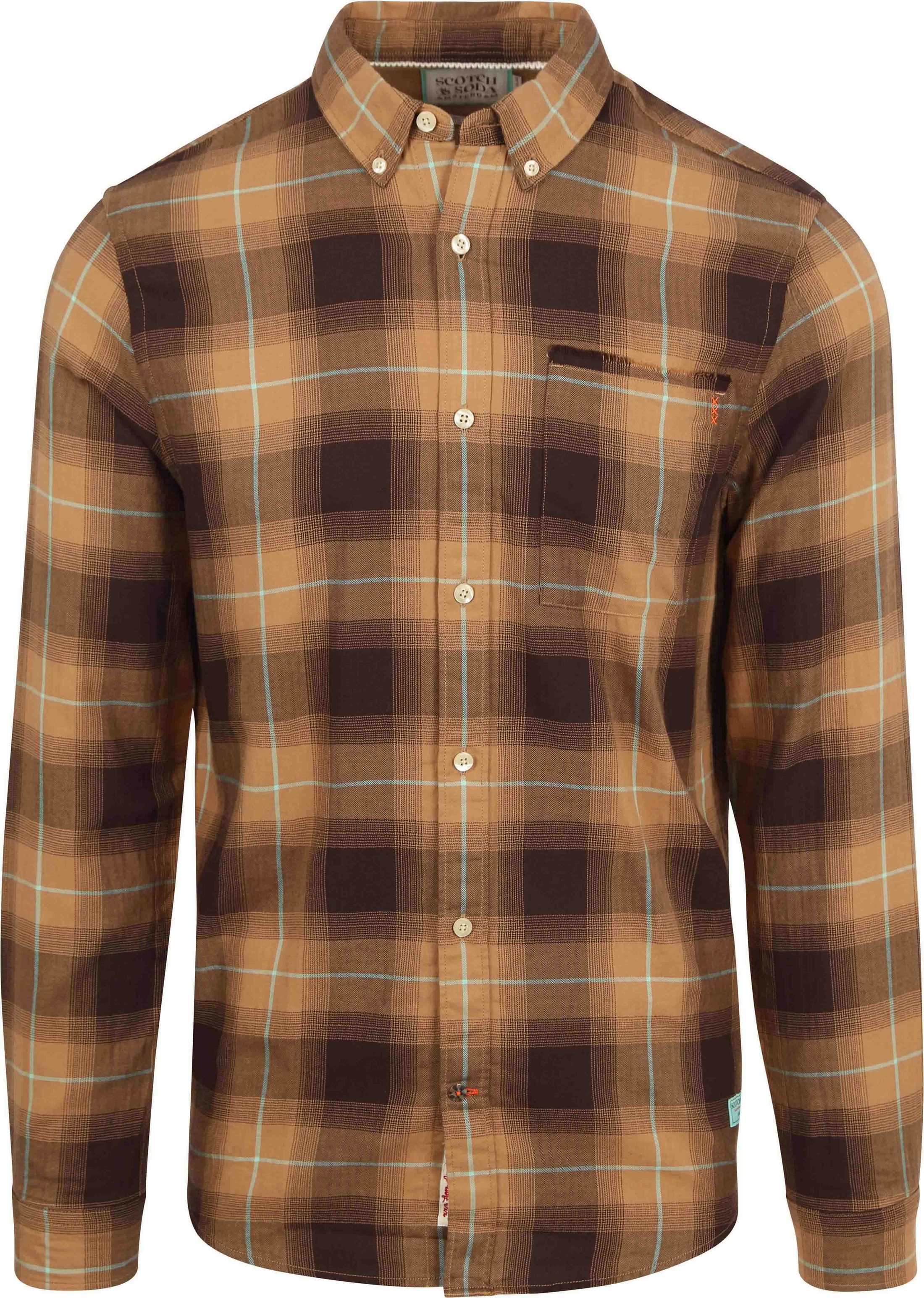 Scotch and Soda Koszula Brązowy 174539-6849 