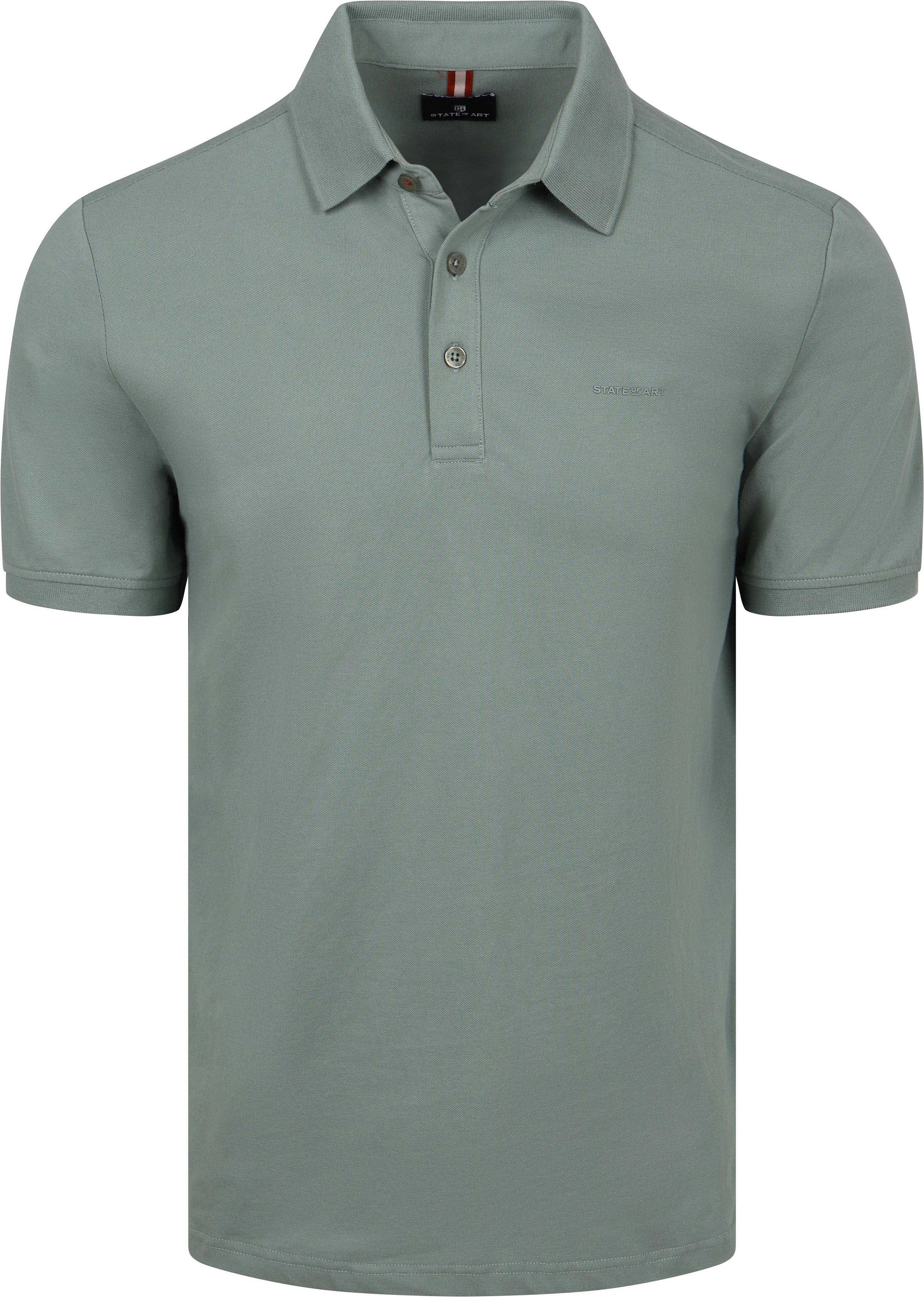 State of Art Polo Piqué Jade Grön Storlek S