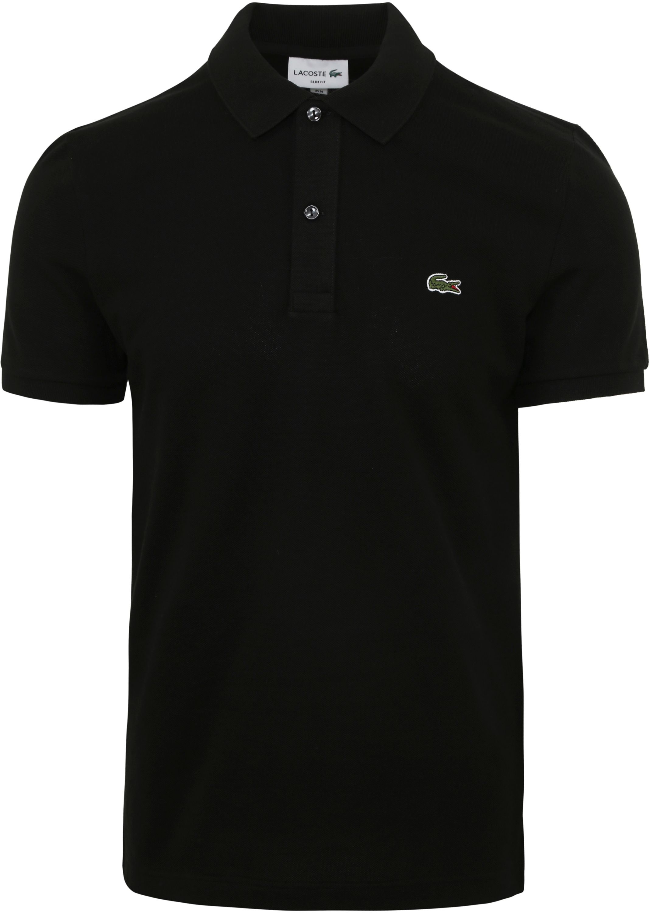 Lacoste piqué-sort polo i sort PH4012-031