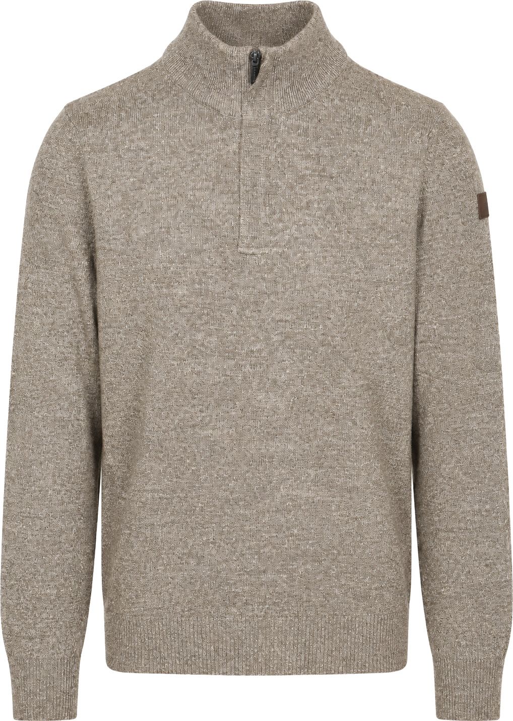 Pull State Of Art Col Zippé Marron commander en ligne | Suitable