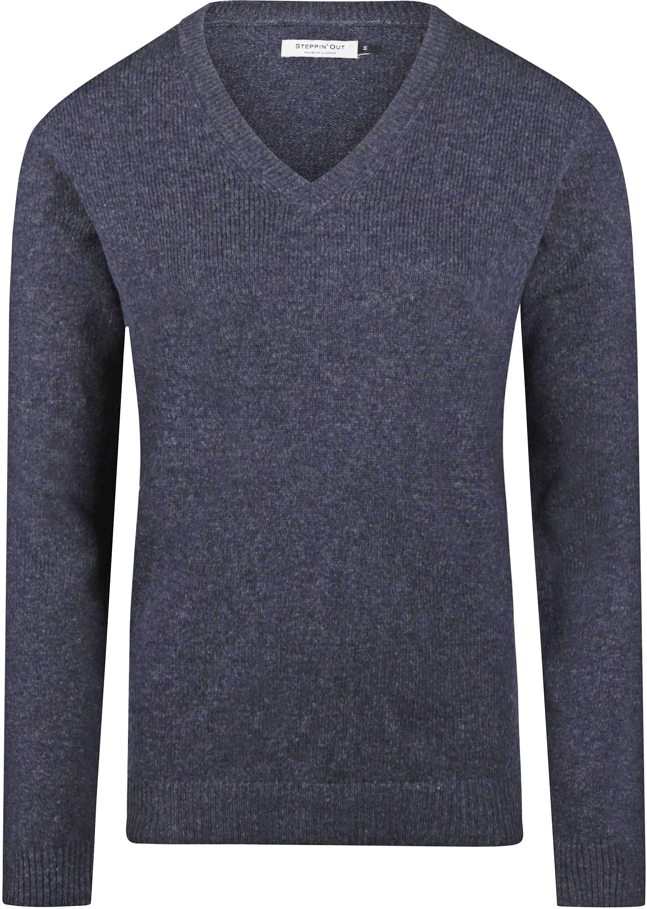 Steppin' Out Women Pullover V-Neck Lambswool Navy order online | SW1201.0004-2100 | Suitable Greece