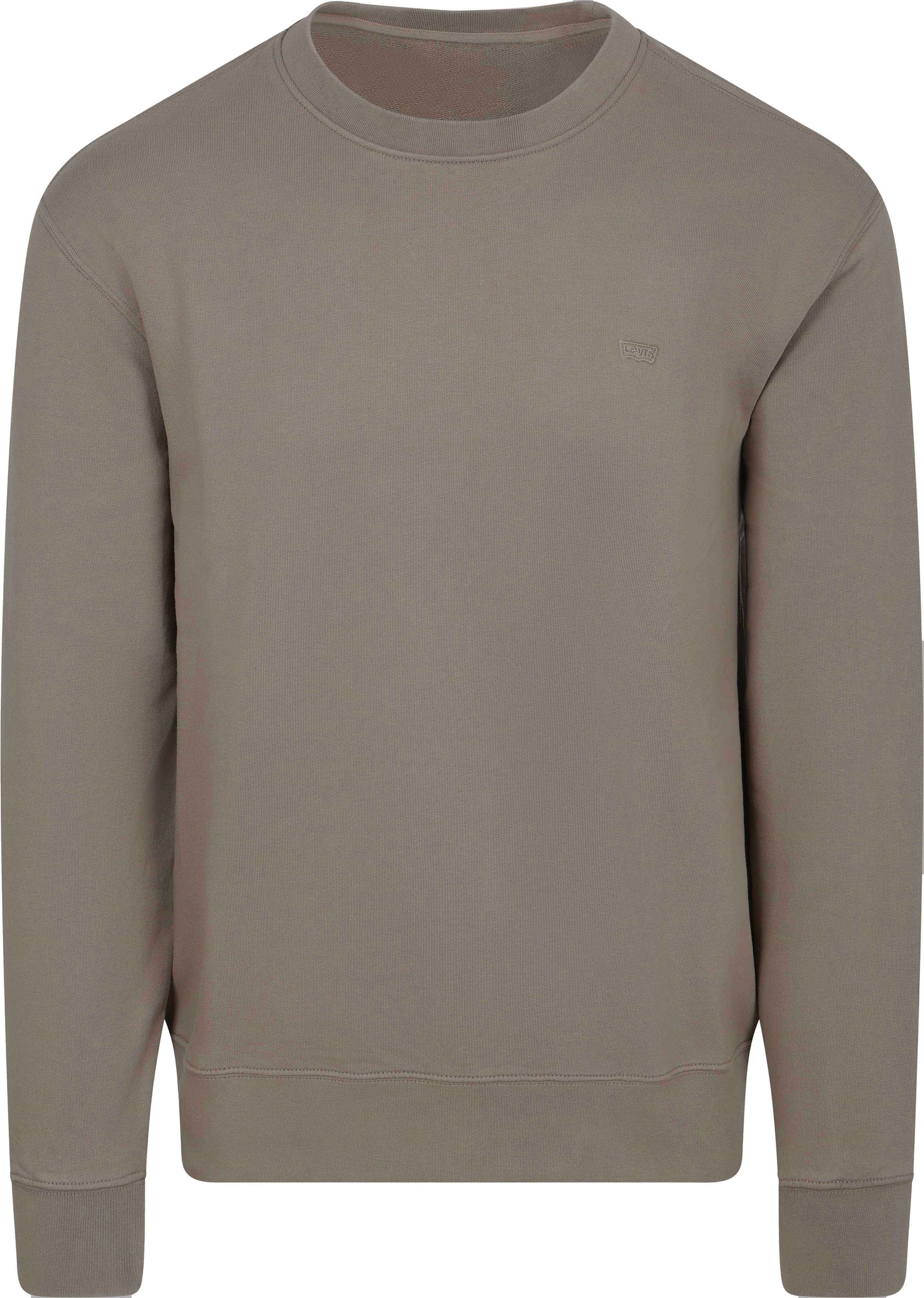 Køb Levi's Sweater Logo Taupe 35909-0090 | Suitable