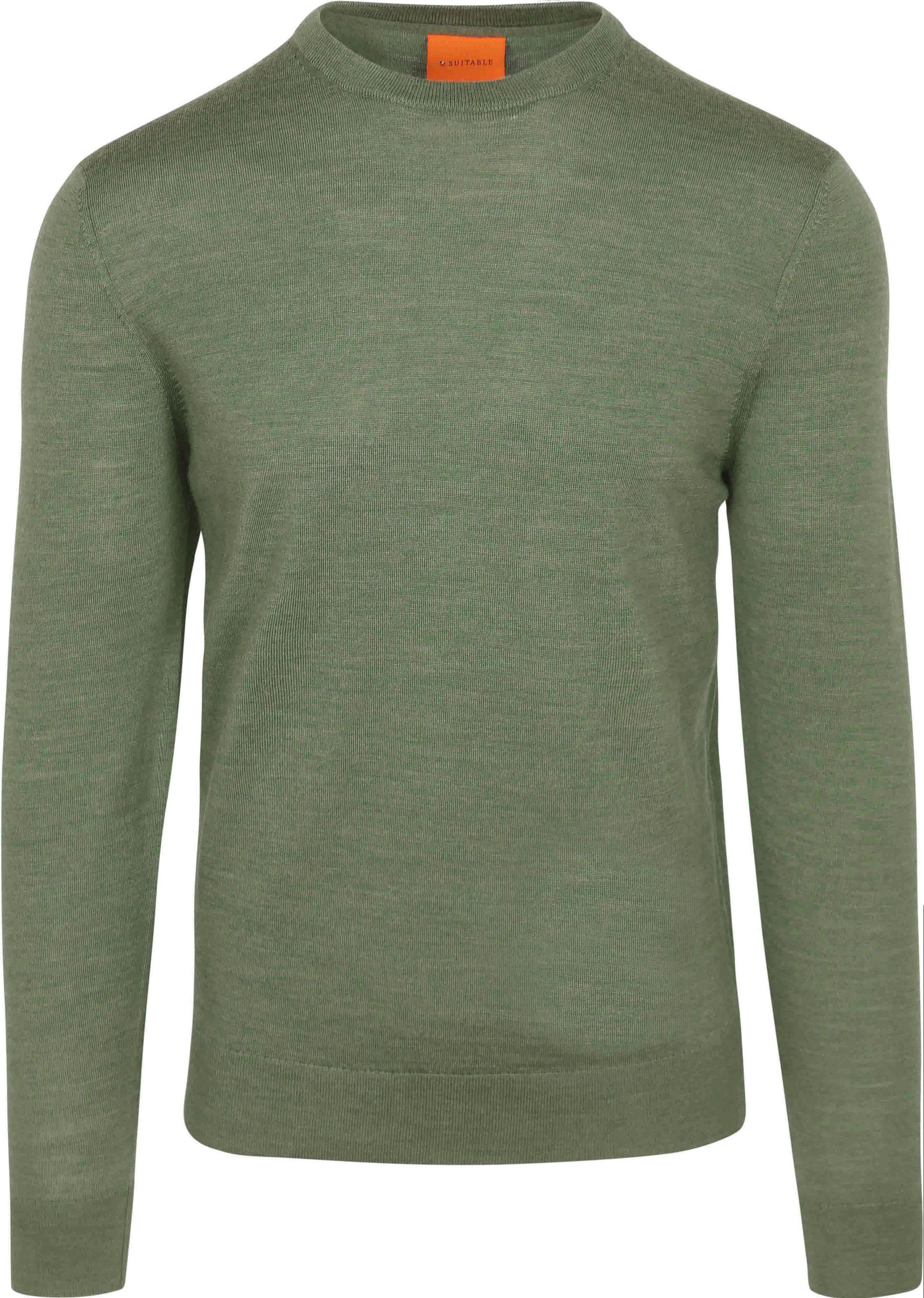 Suitable Merino Genser Mørk Grønn PU-MRI-O-24 225481 Mid Green
