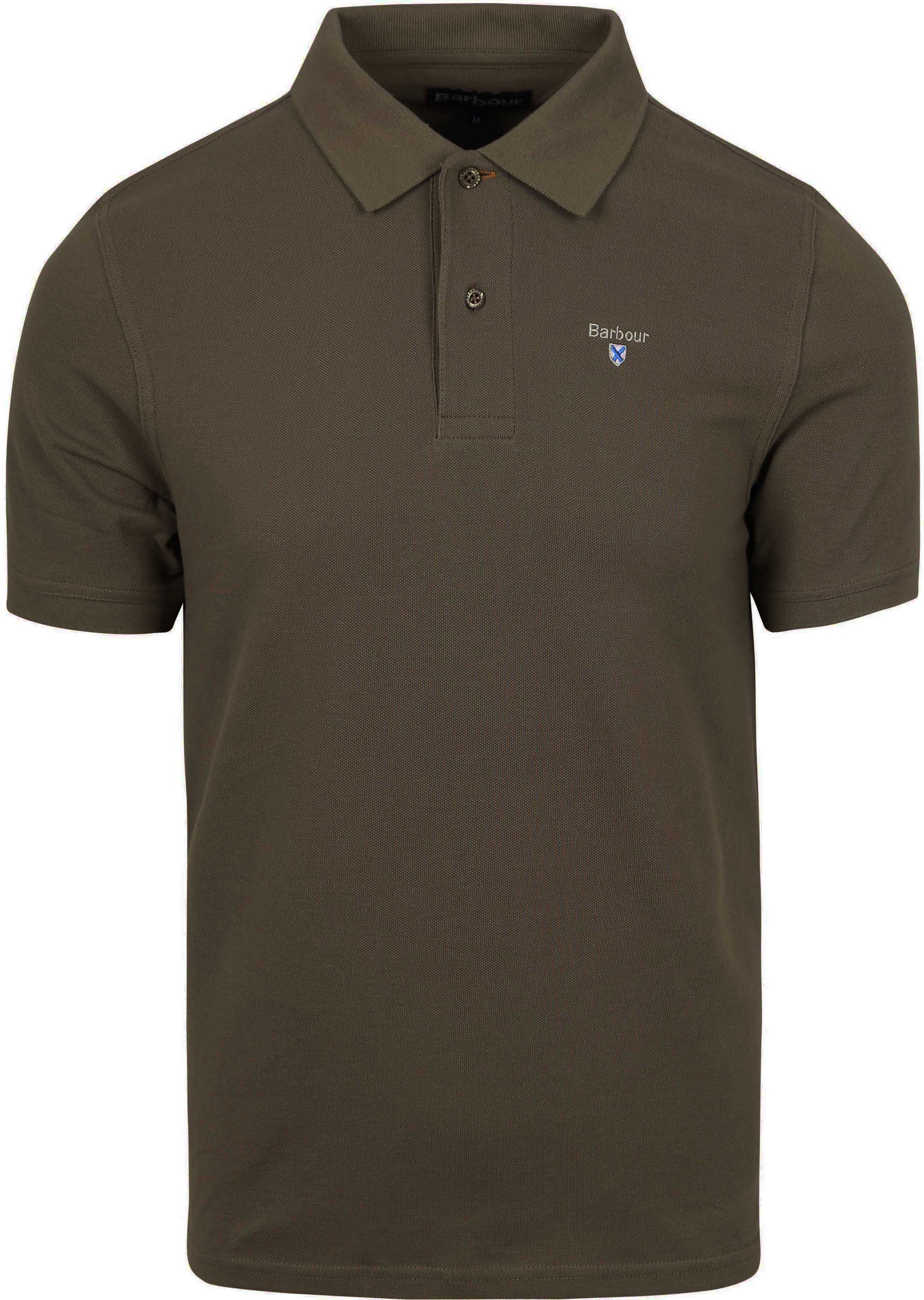 Barbour Polo Ciemnozielony MML0358-OL71 