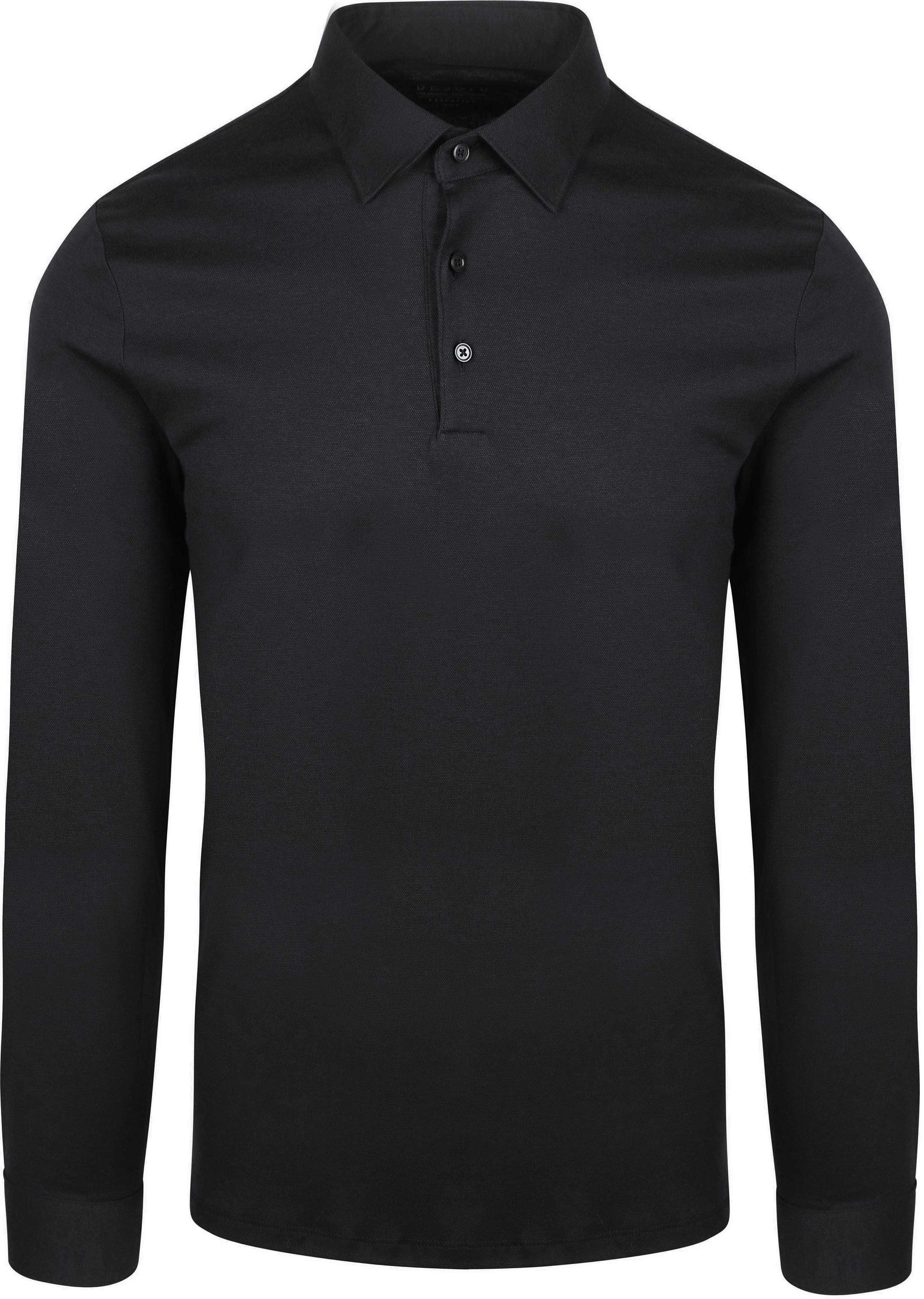 Desoto Poloshirt Longsleeve Essential Black commander en ligne | 87018-3-900 | Suitable Luxembourg