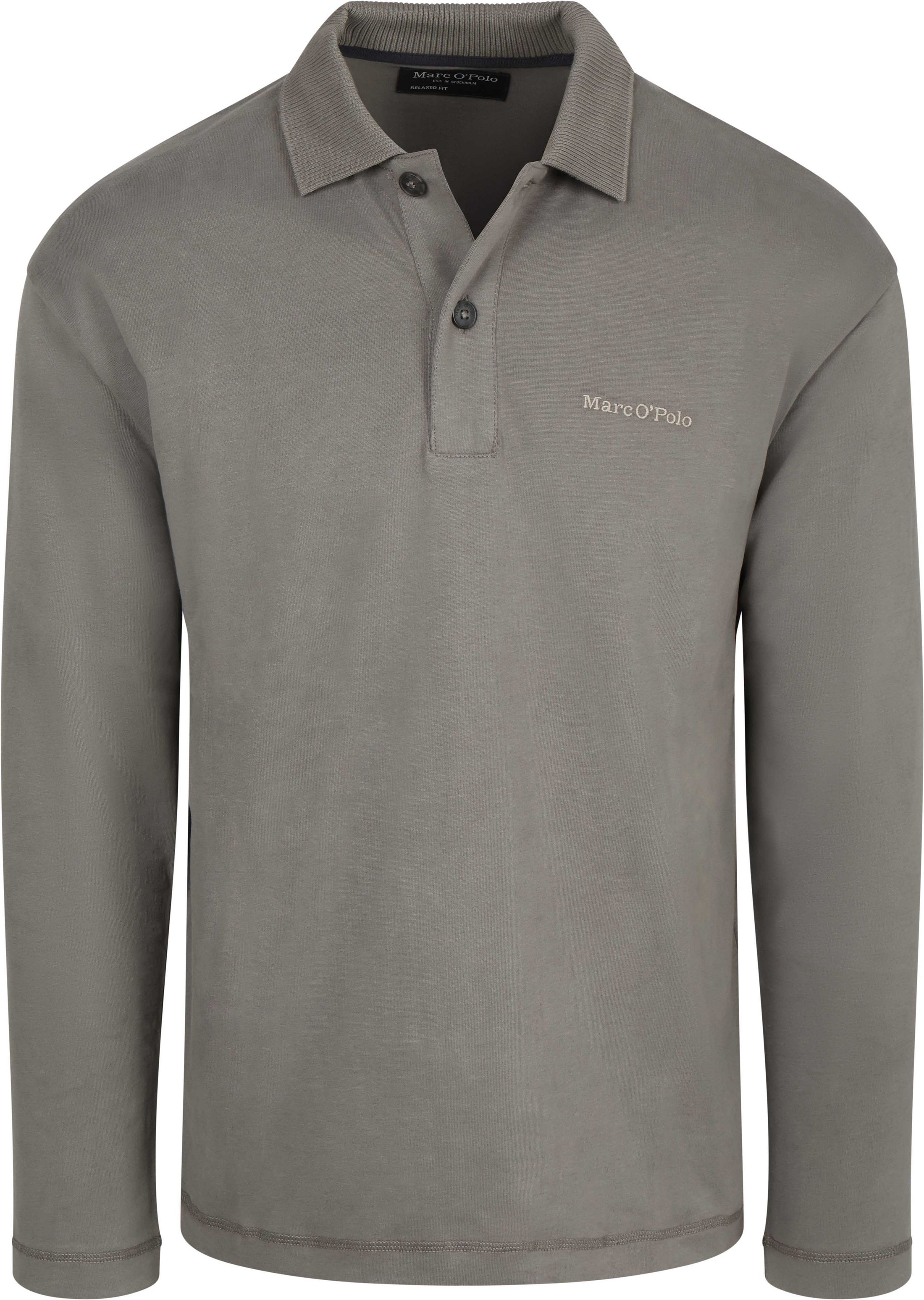 Marc O'Polo Longsleeve Heavy Polo Shirt Graphite Dust order online | 5000011598-0388 | Suitable Greece