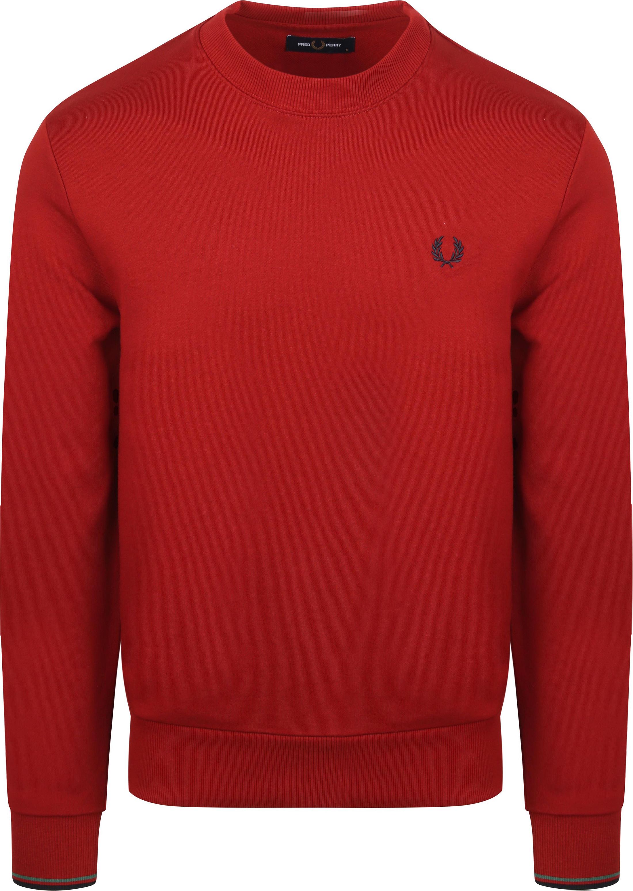 Fred Perry Sweater Logo Rood M7535-Z62 kopen | Suitable