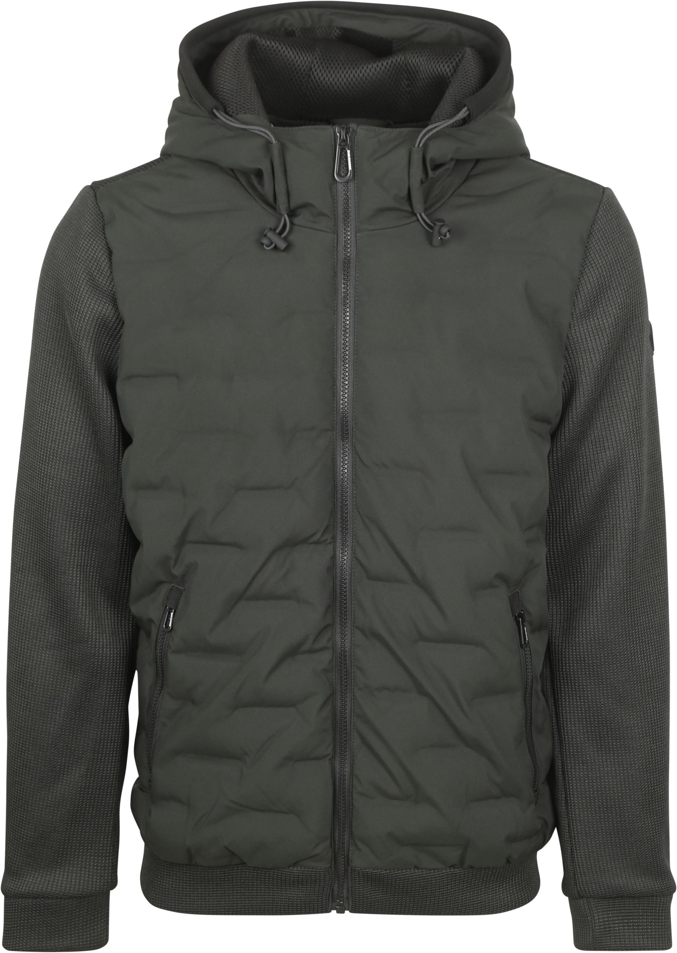 No Excess Jakke Knitted Sleeve Mørkegrøn 29630819SN-124