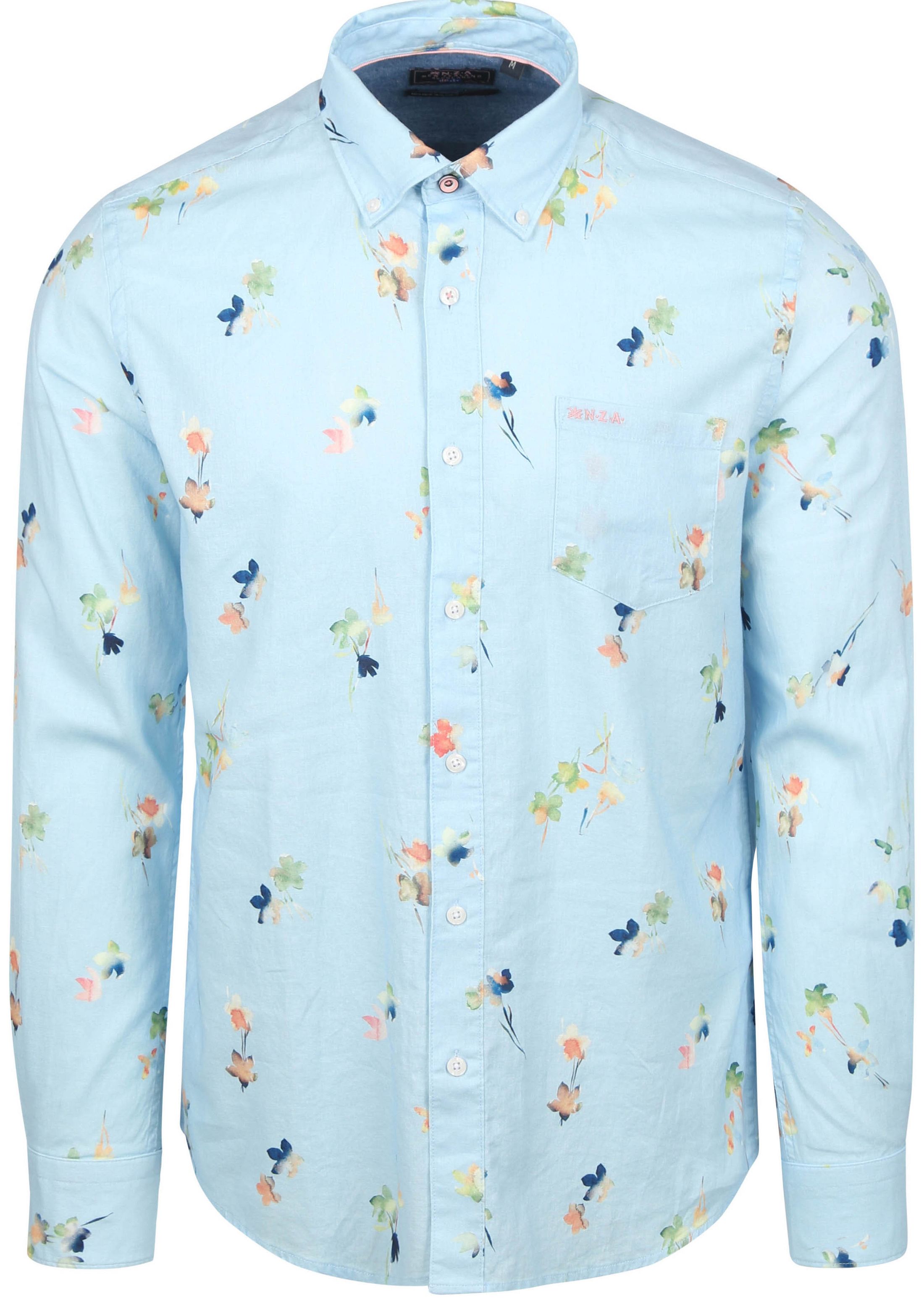 NZA Shirt Kane Linnen Blend Lichtblauw 25CN561-1675 kopen | Suitable