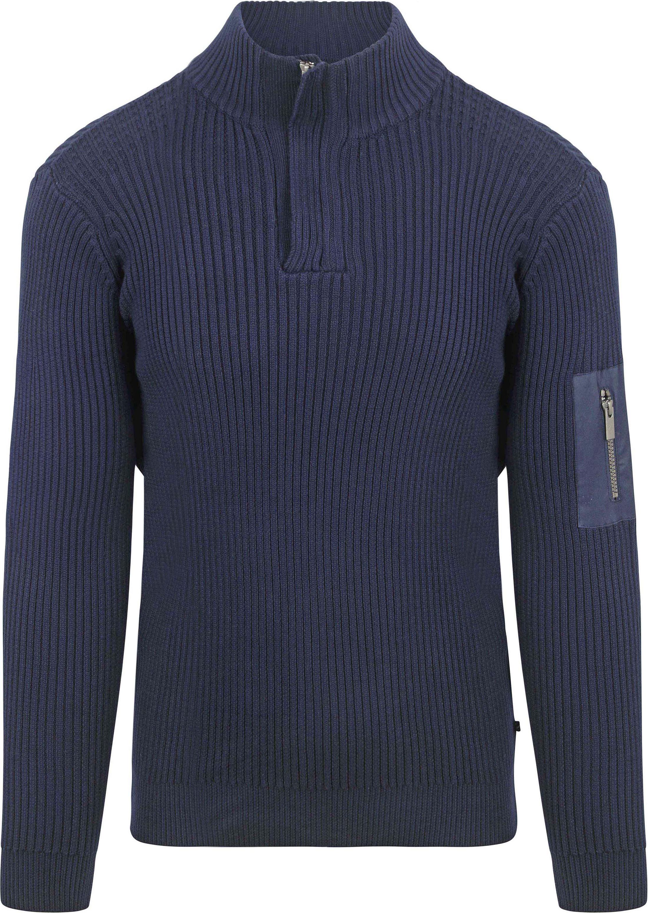 Suitable Mou Half Zip Trui Navy RSP-24PUMOUZ-NA kopen | Suitable