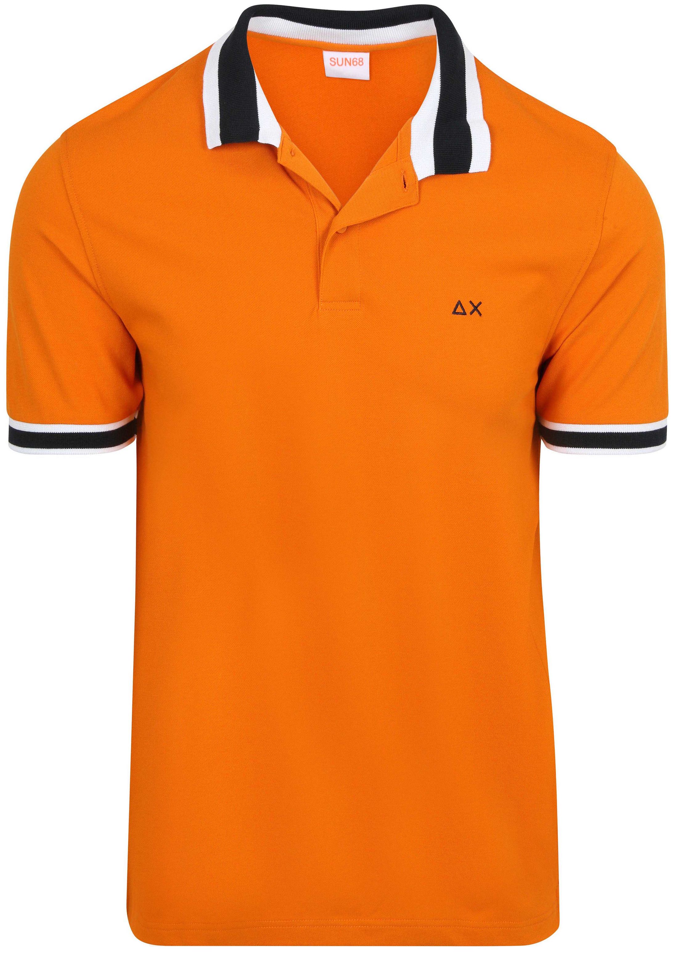 Køb Sun68 Poloshirt Multistripes Krave Orange  | Suitable