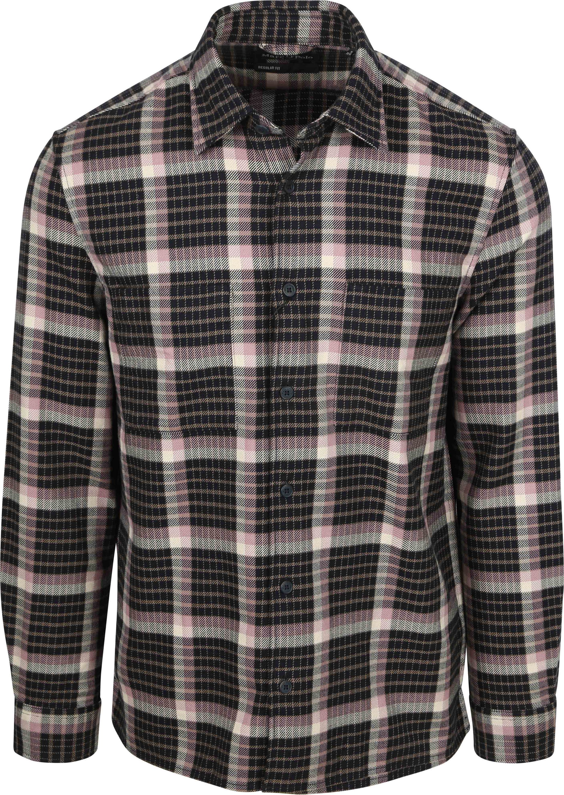 Marc O'Polo Hemd Kariert Navy Mauve kaufen | Suitable