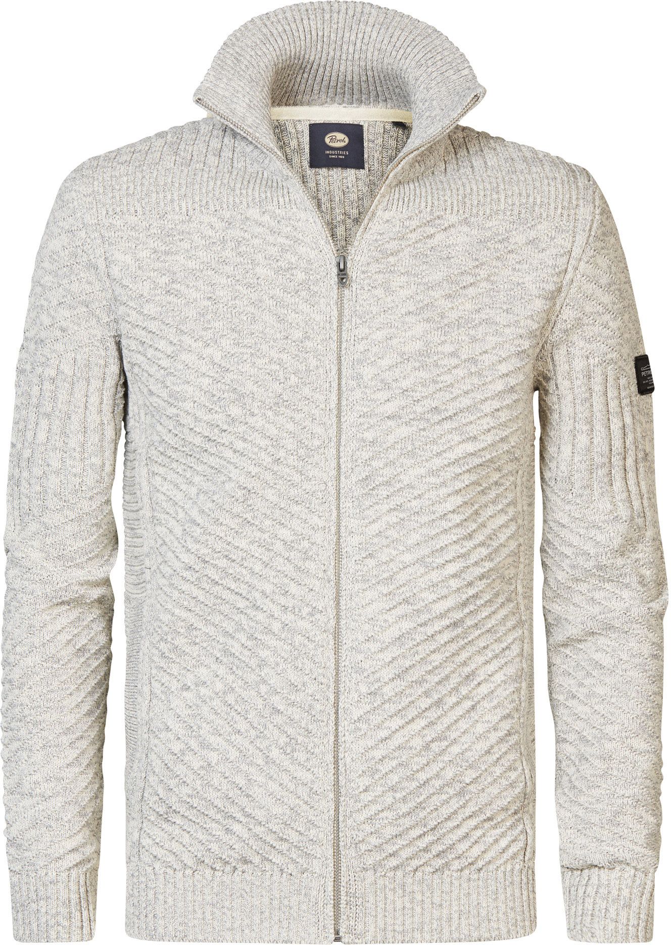 Petrol Kabelvest Nunam Greige M-3040-KWC295-0009 kopen | Suitable