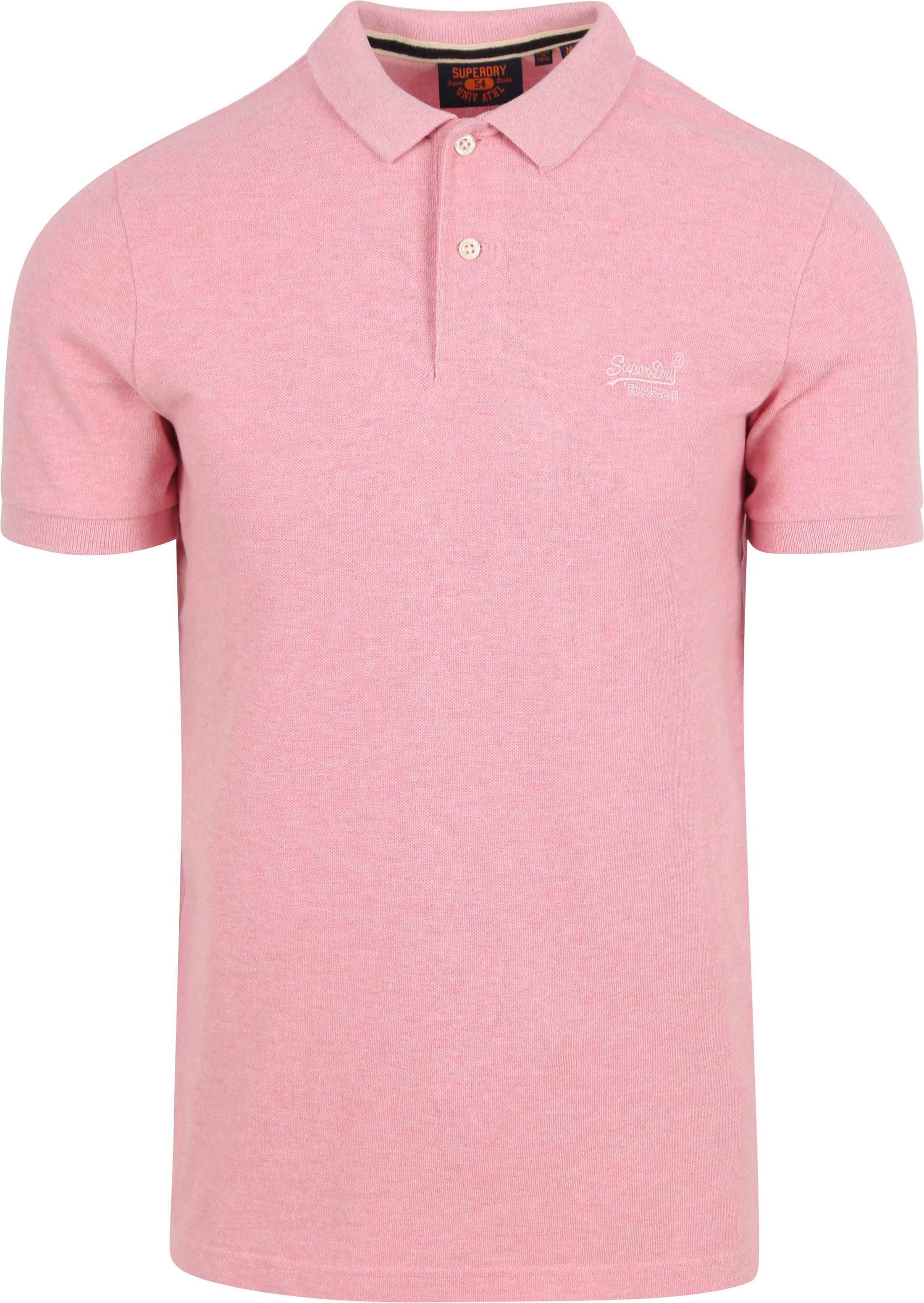 Superdry Classic Poloshirt Melange Roze M1110343A-REI kopen | Suitable