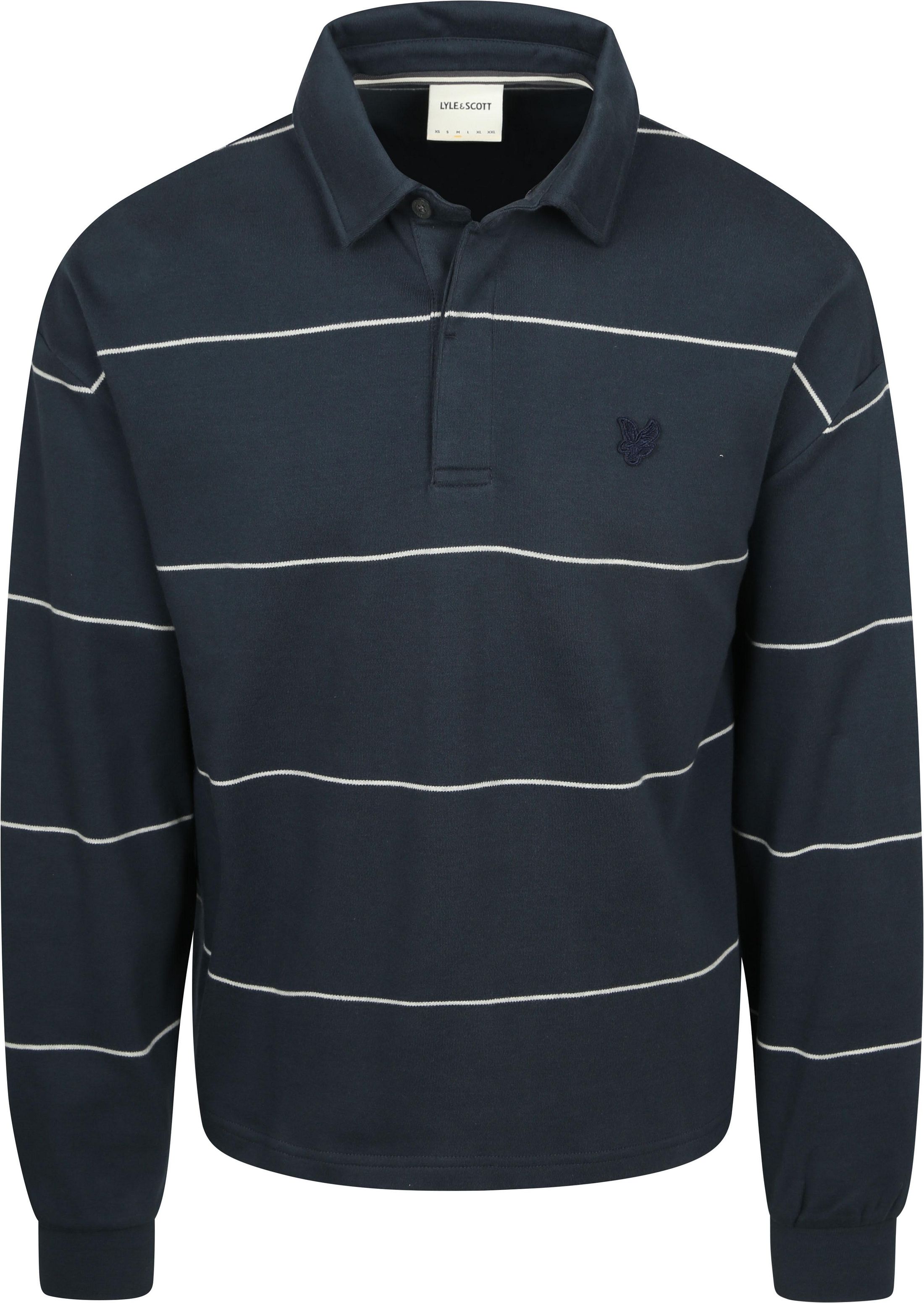 Lyle and Scott Rugby Polo Rayures Marine  commander en ligne | Suitable