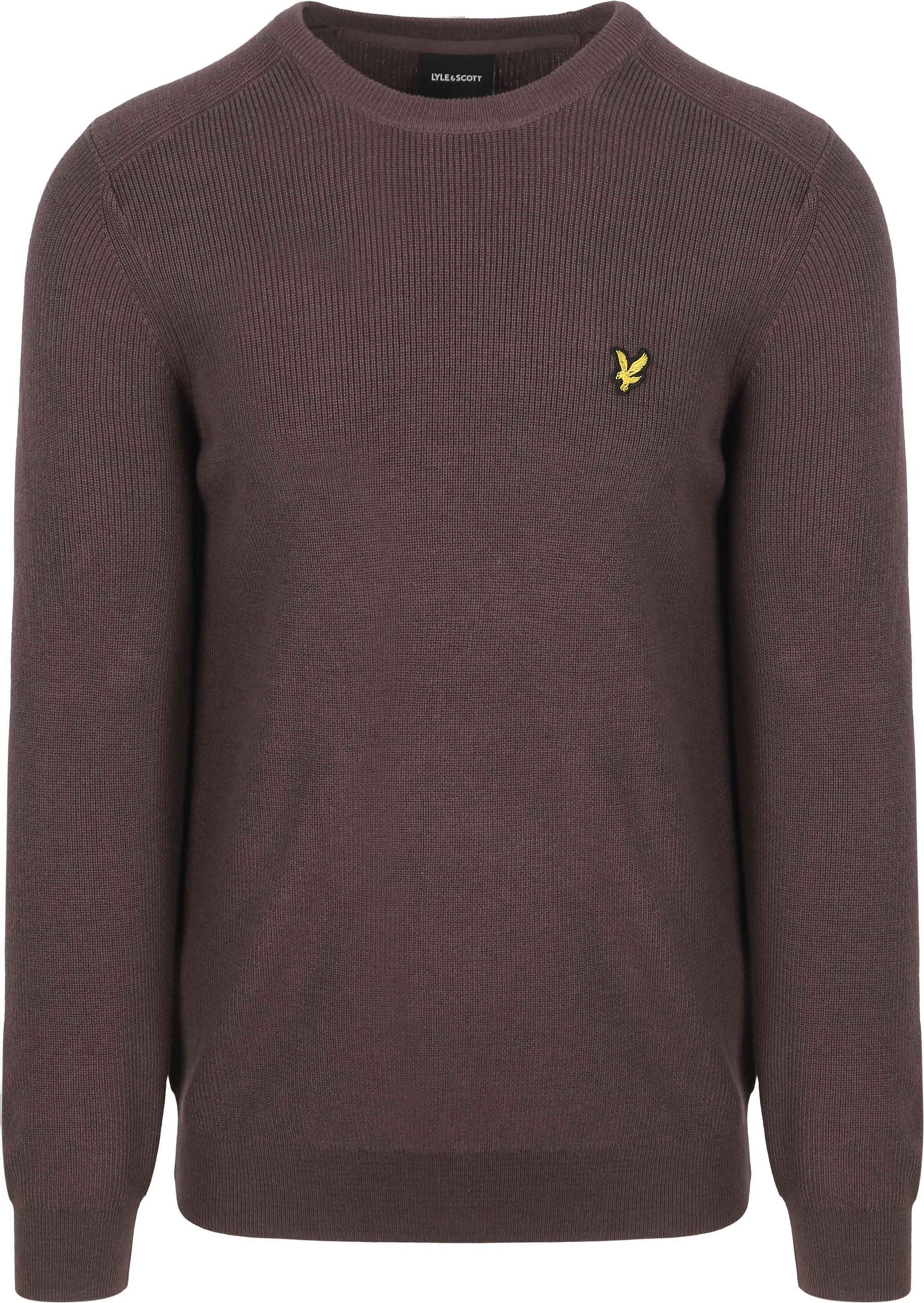 Lyle & Scott Rib Pullover Brun KN2303V-X863