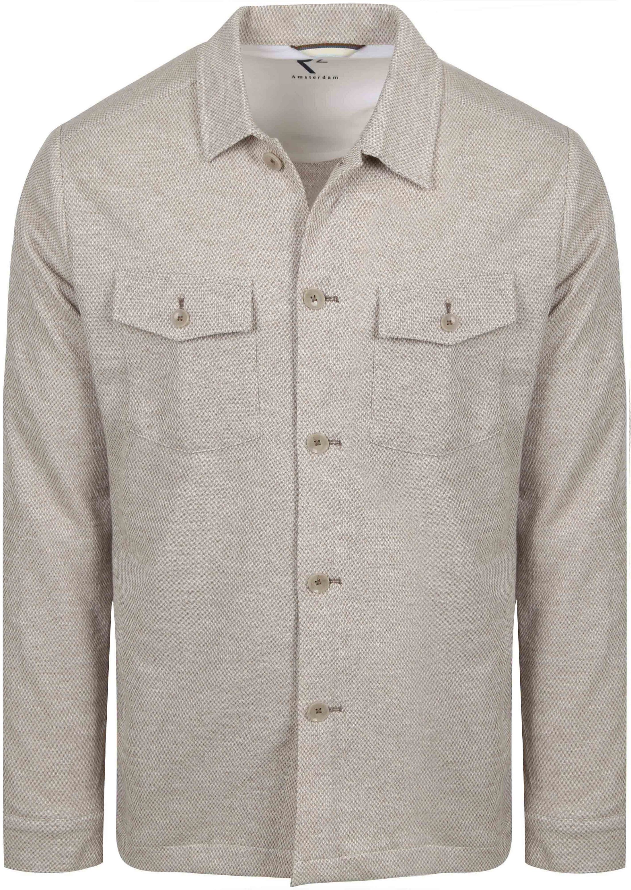 R2 Amsterdam Surchemise Beige 132.OVERSHIRT.001-045 commander en ligne | Suitable