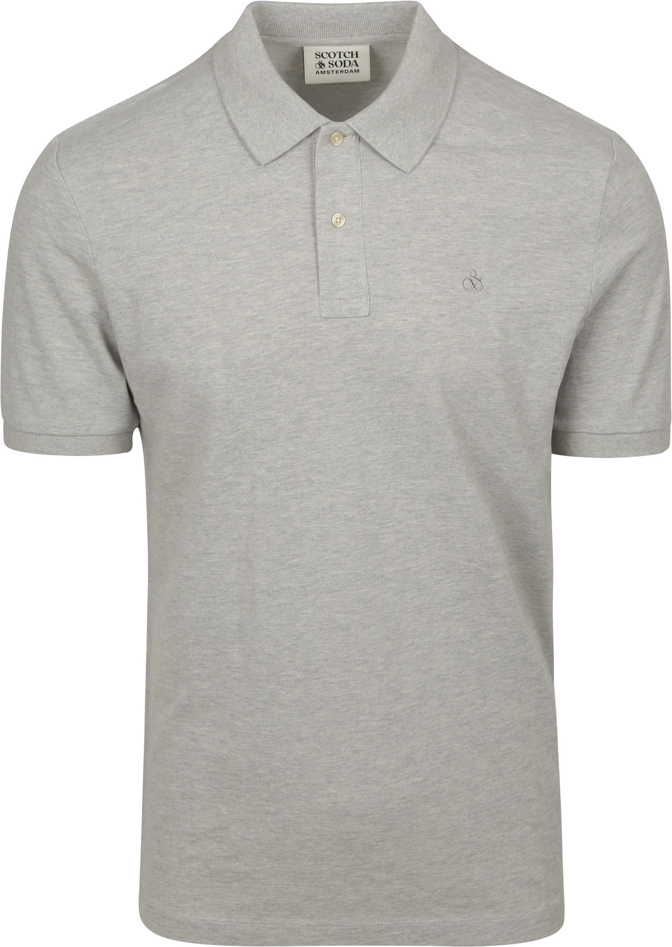 Scotch and Soda Polo Szary 179201-050 