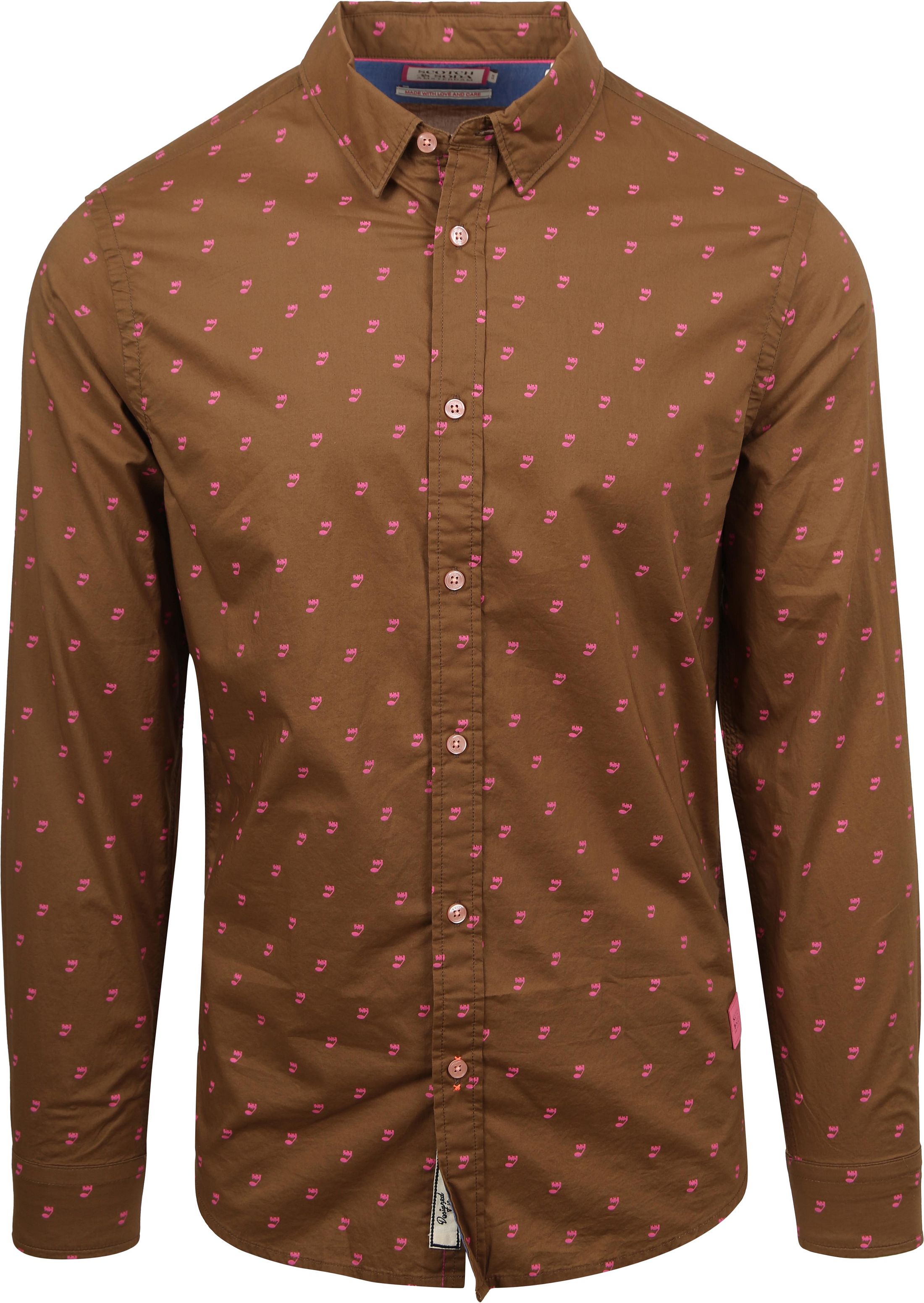 Scotch and Soda Koszula Brązowy 172948-6491 
