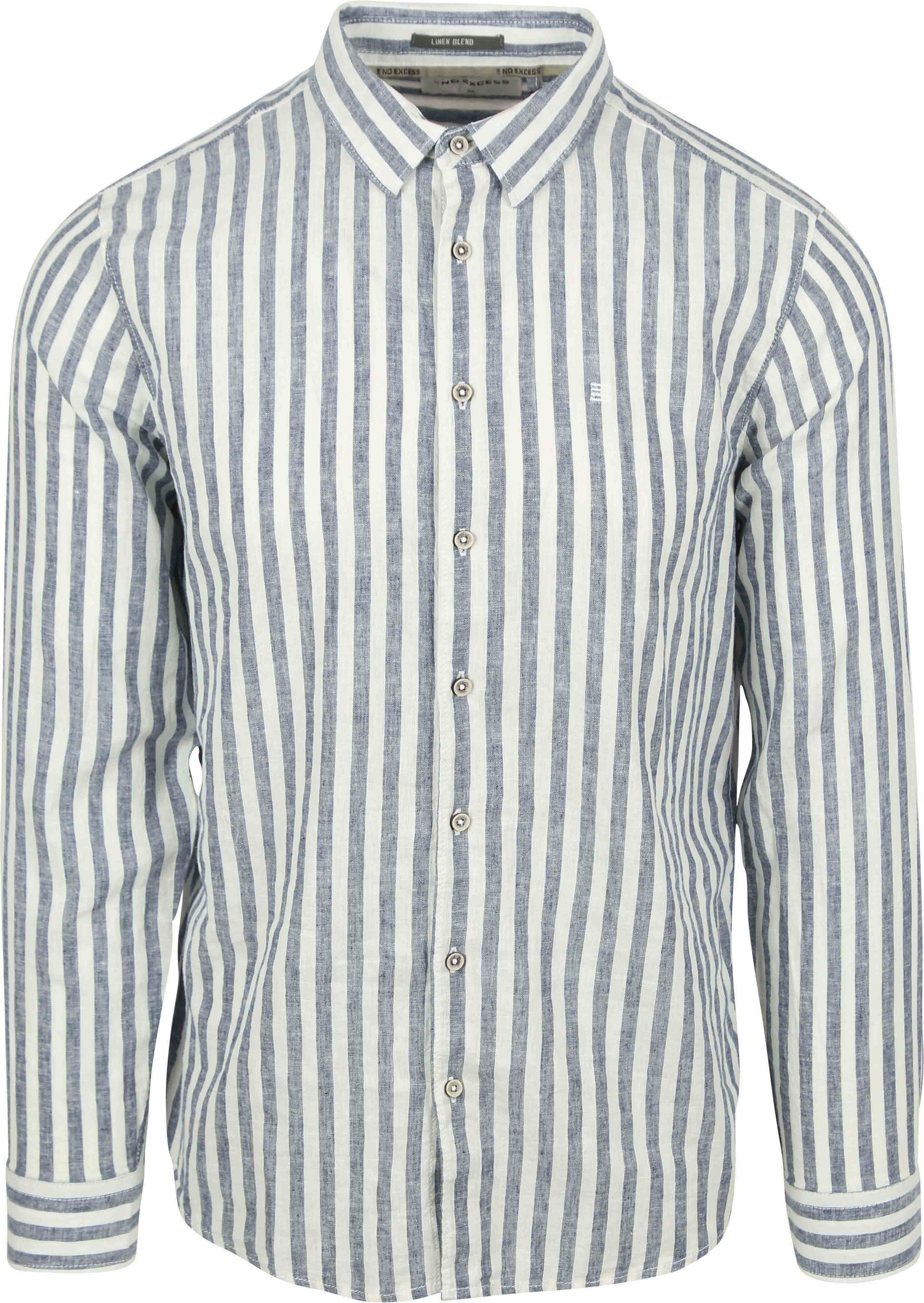No Excess Skjorte Stripes Blå 27470224SN-136