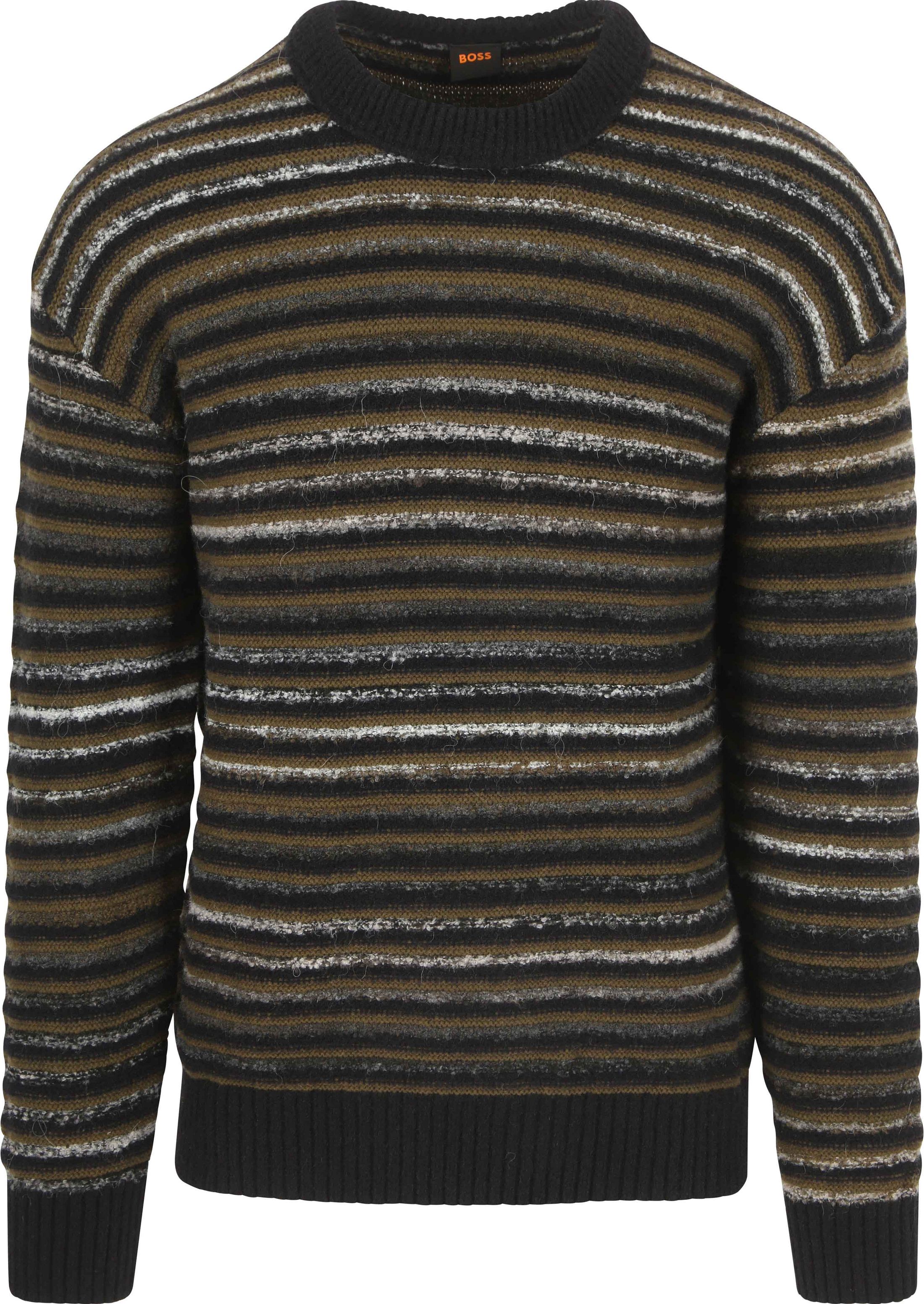 BOSS Sweter Czarny 50523580-001 