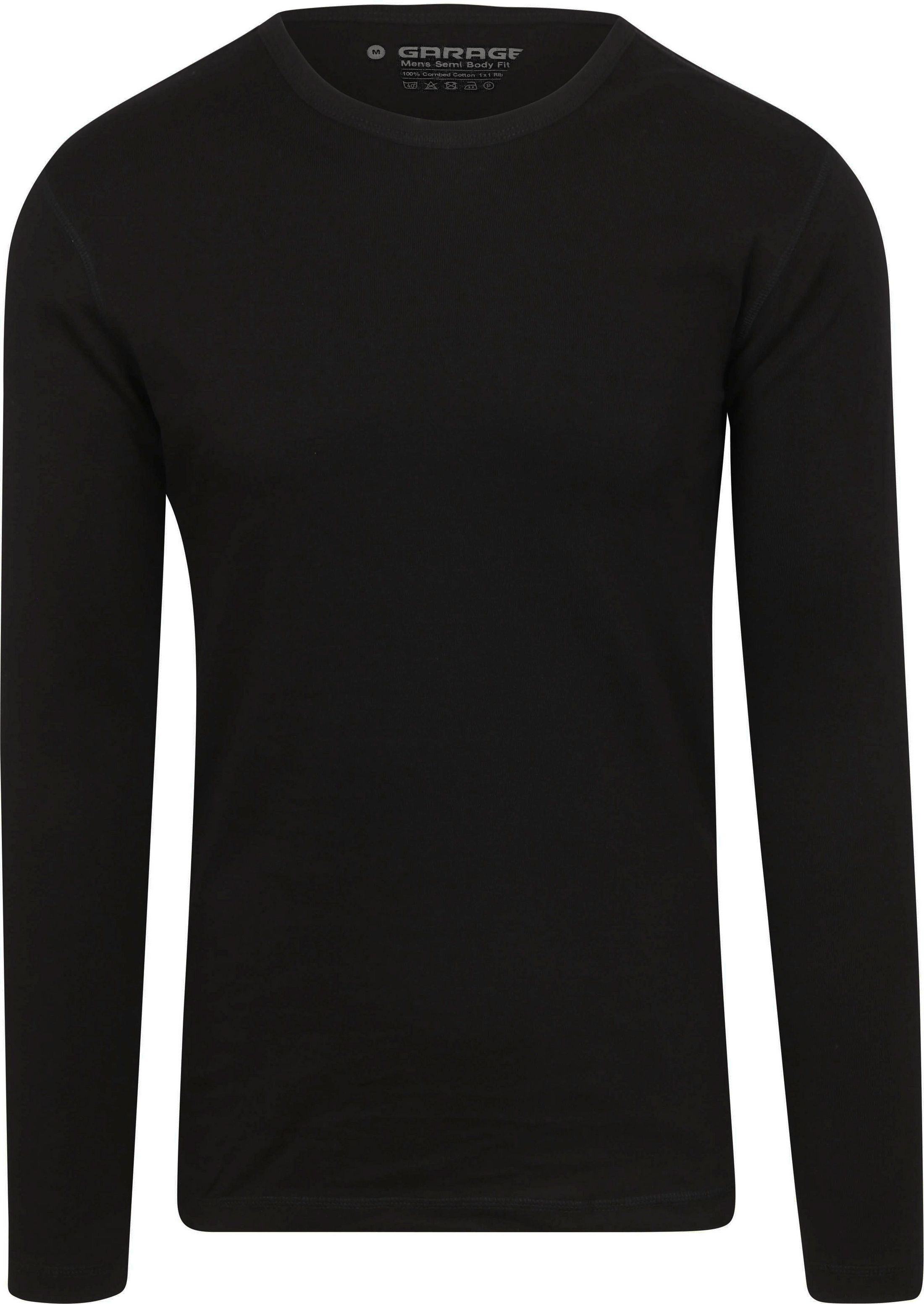 Garage Basic T-shirt Longsleeve Zwart 0303-200 kopen | Suitable