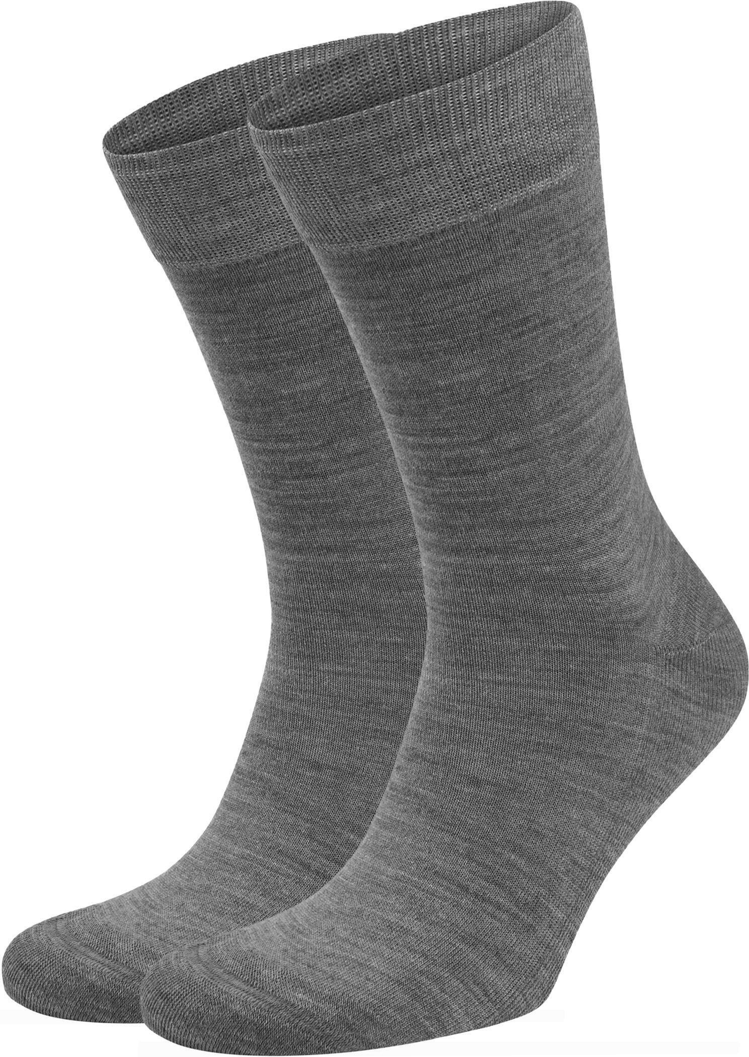 Suitable Chaussettes Mérinos Gris Lot de 2 commander en ligne | 9896 20103 Grey 2-pack | Suitable Luxembourg