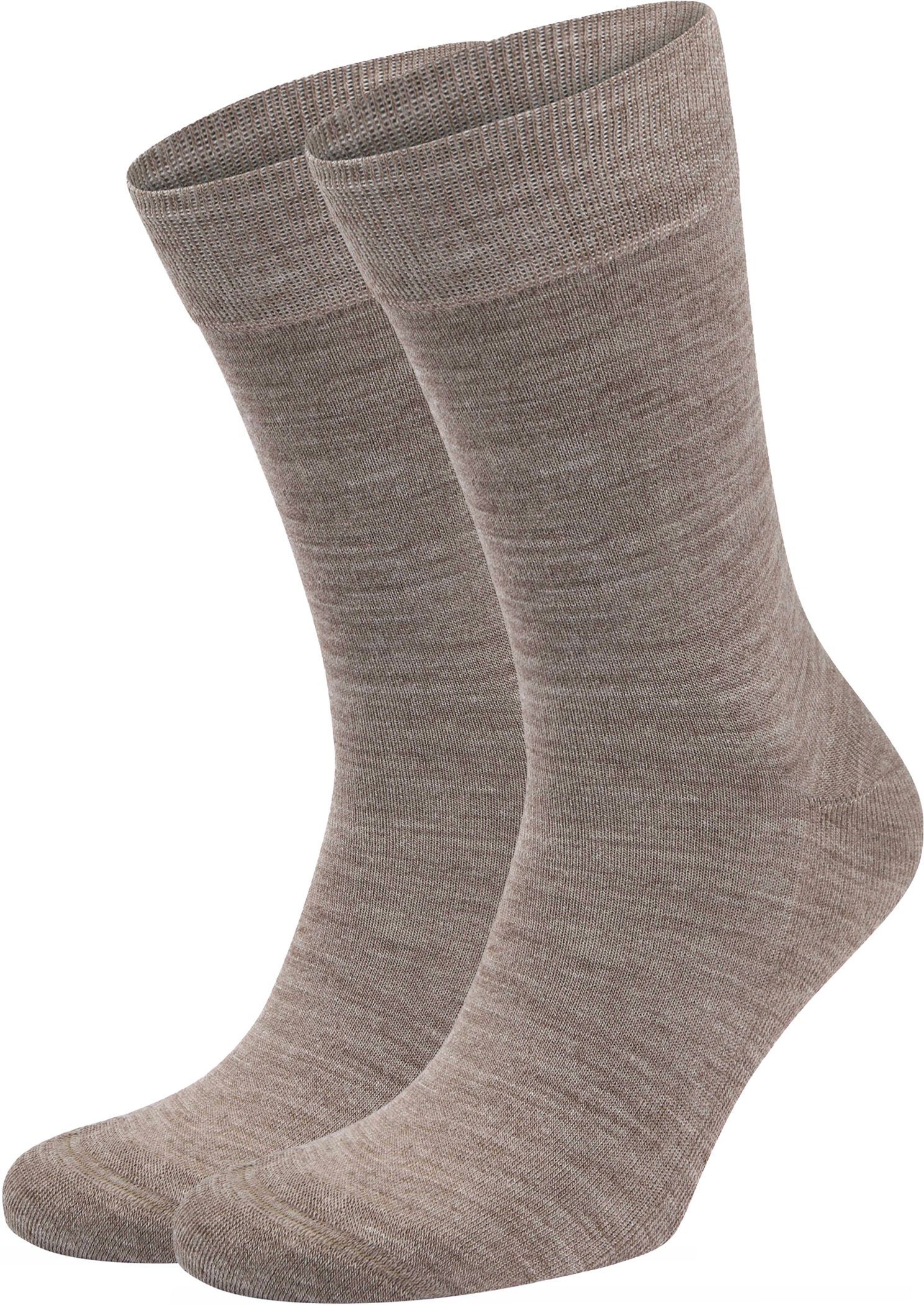 Suitable Merino-Sokker Beige 2-Pack 989620103000-Taupe-2 pack