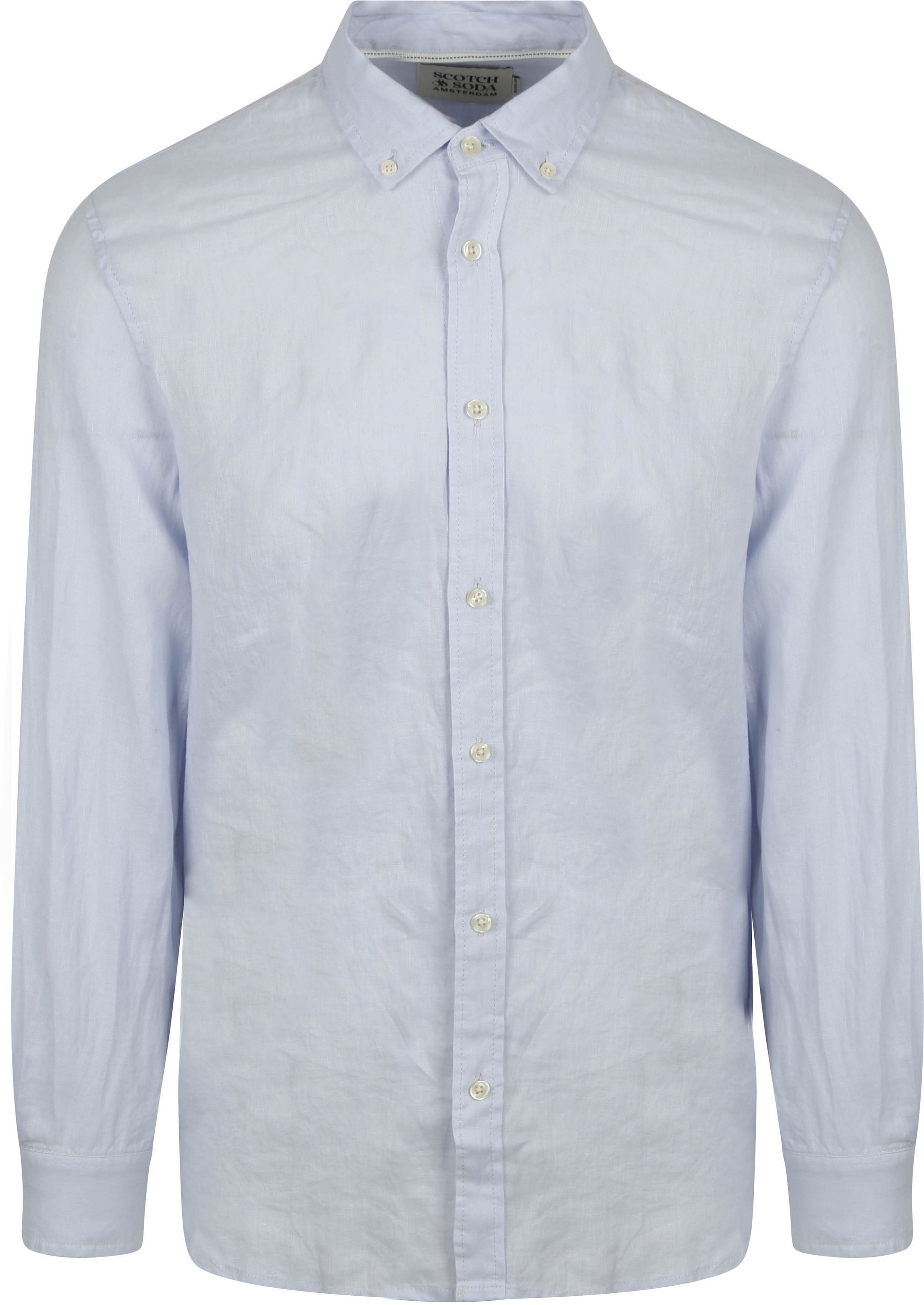 Scotch and Soda Linnen Overhemd Lichtblauw 179188-410 kopen | Suitable