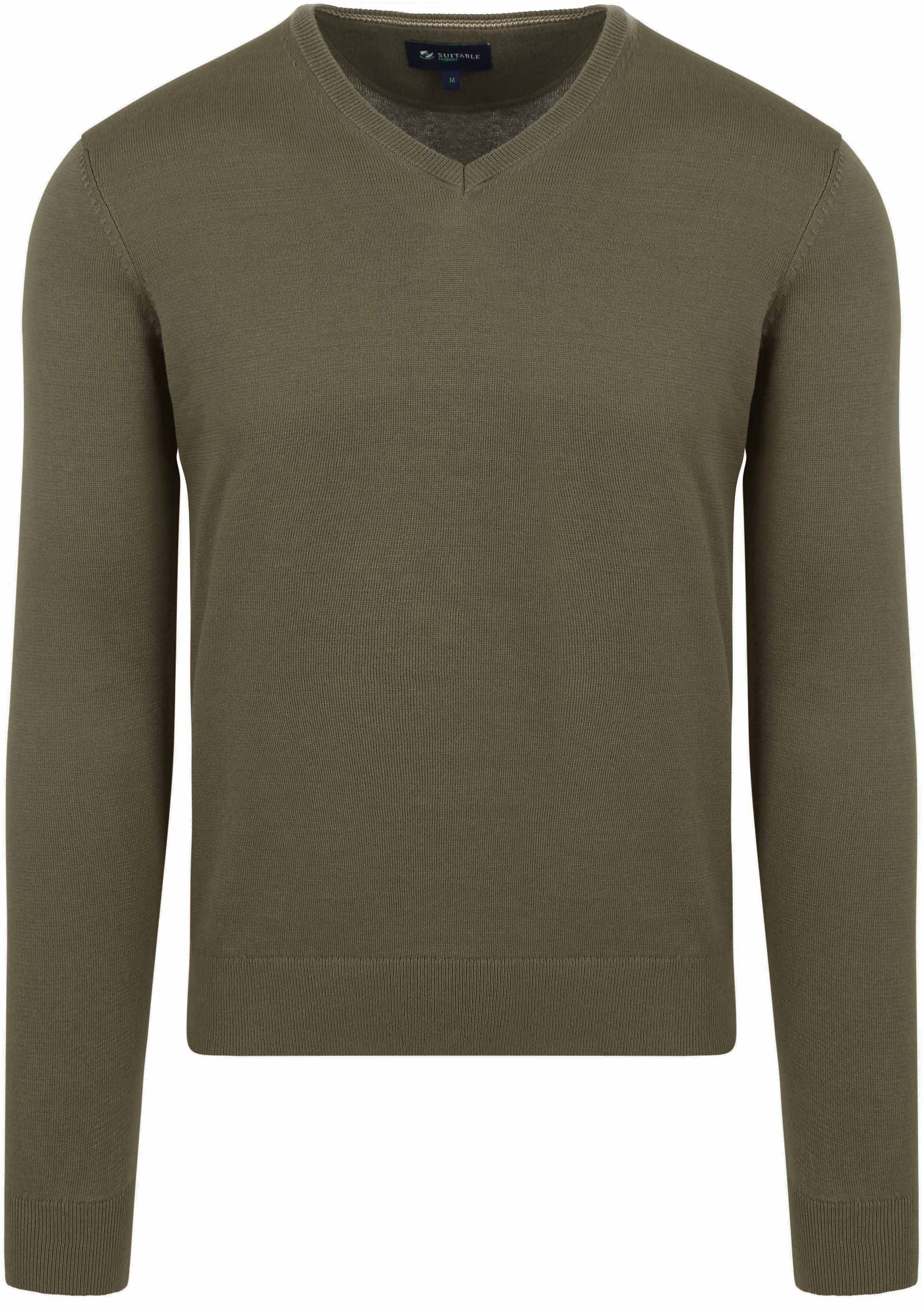 Køb Suitable Respect Vinir Pullover Olivengrøn KN-VI-RSP23-OL | Suitable