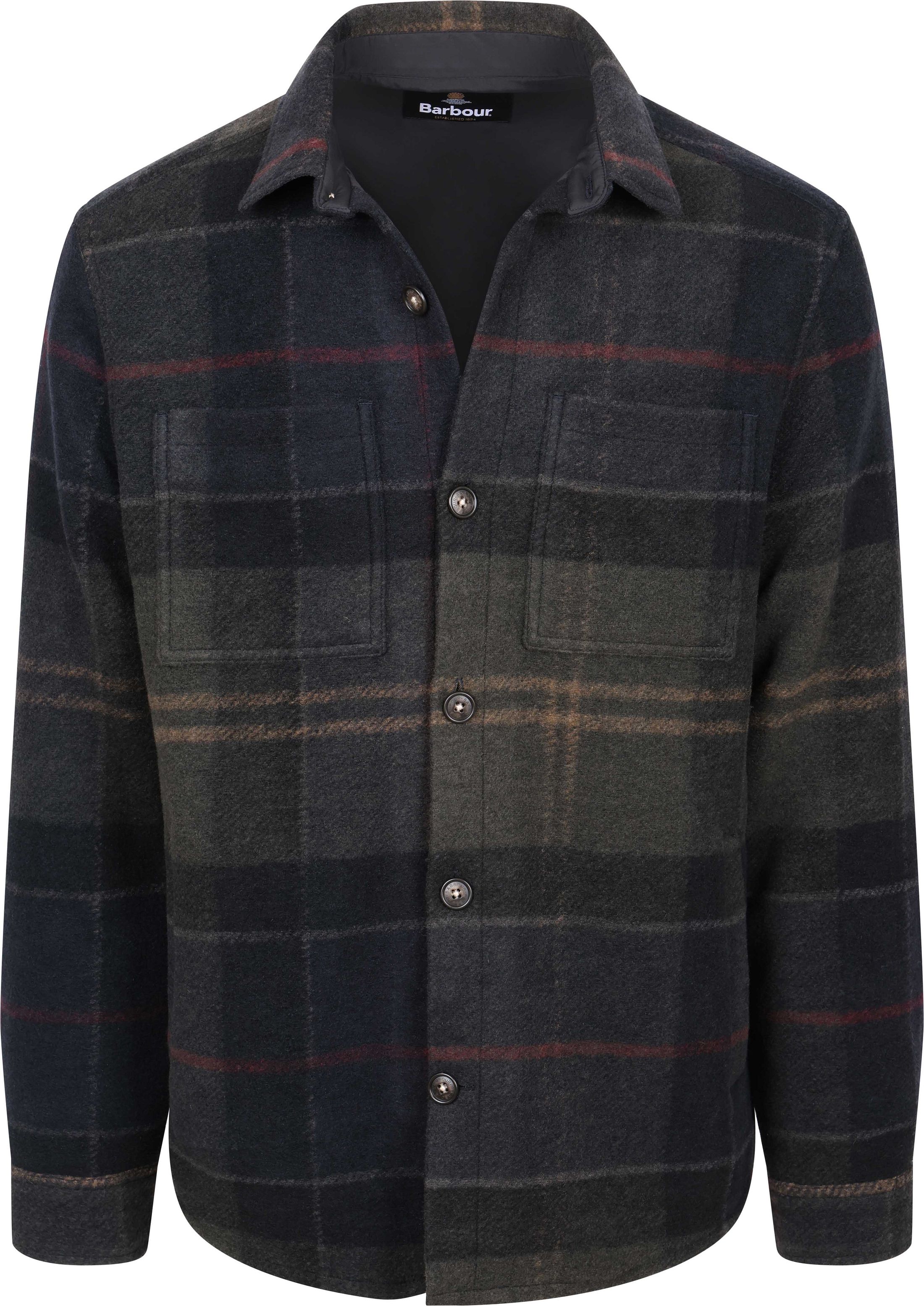 Barbour Overshirt Woodlane Brushed Tartan Green order online | MOS0511-TN43 | Suitable Greece