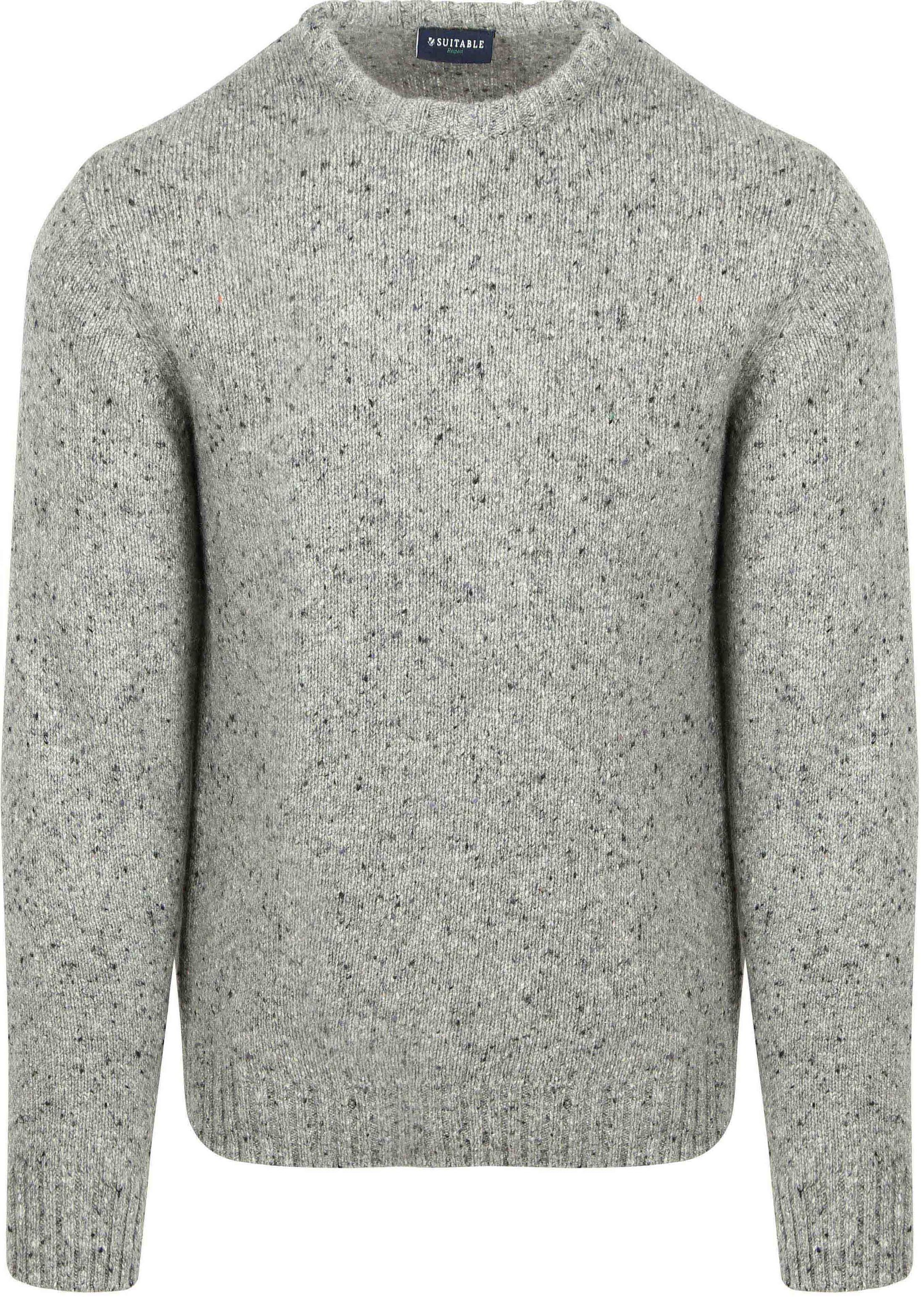Suitable Pullover Donnegal Tweed Eco Wool Grau PU-RSP-TWEEDCR-25.01
