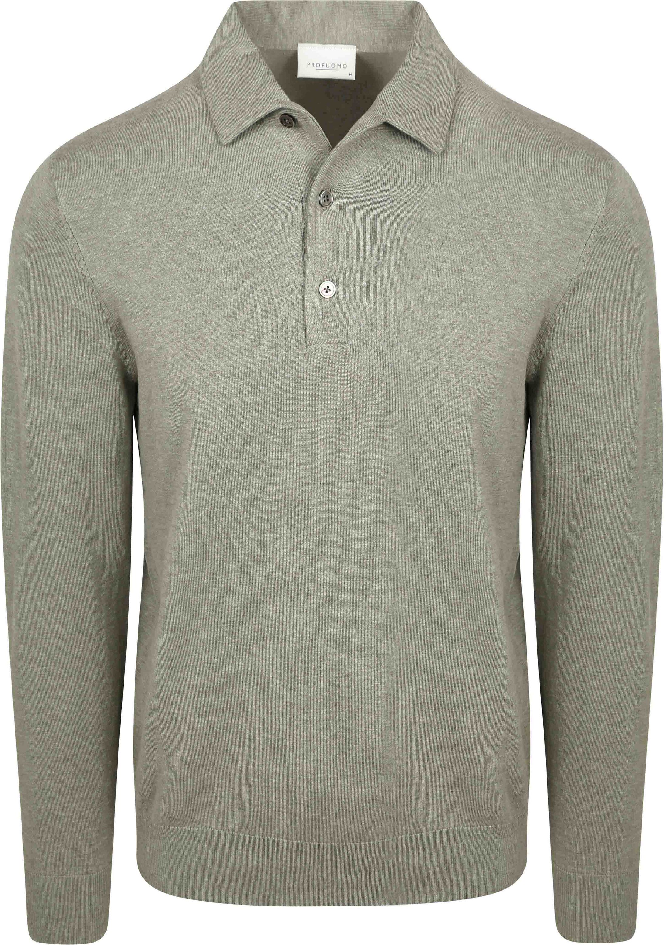 Profuomo Longsleeve Poloshirt Luxury Basic Groen PPXJ10005D-Z2 kopen | Suitable