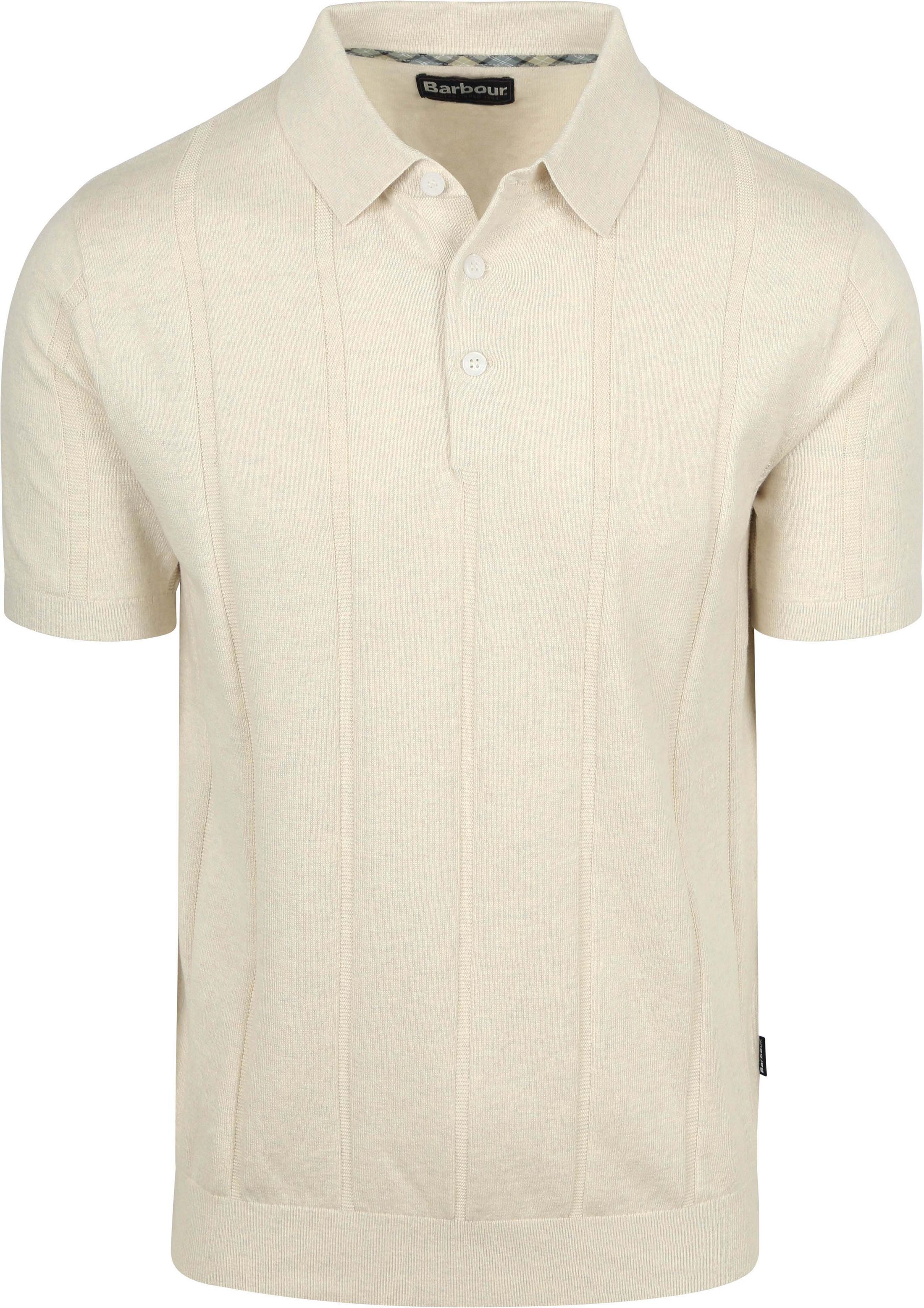 Barbour Wellburn Stickad Polotröja Ecru