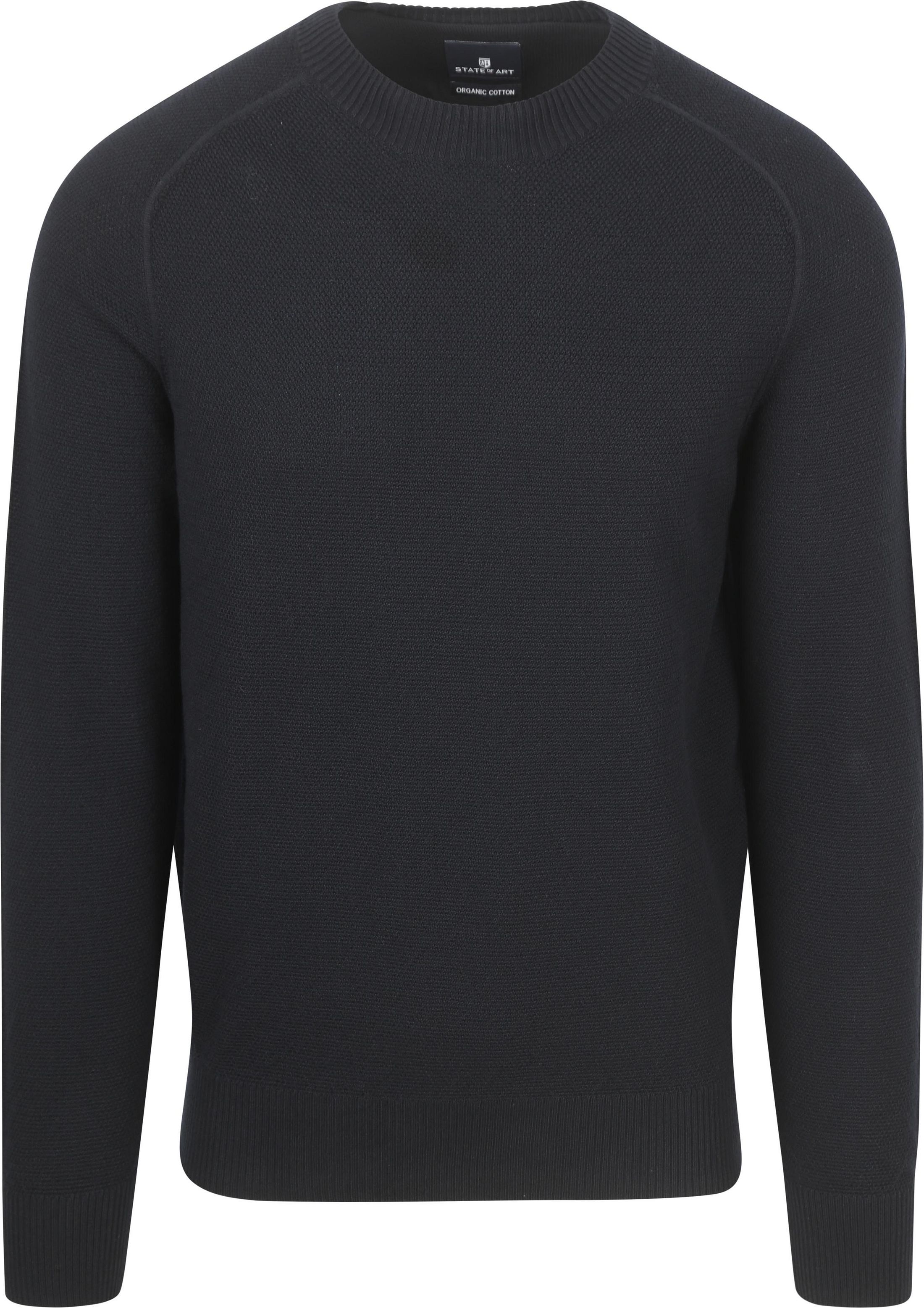 State Of Art Trøje Struktur Navy 11125101-5900