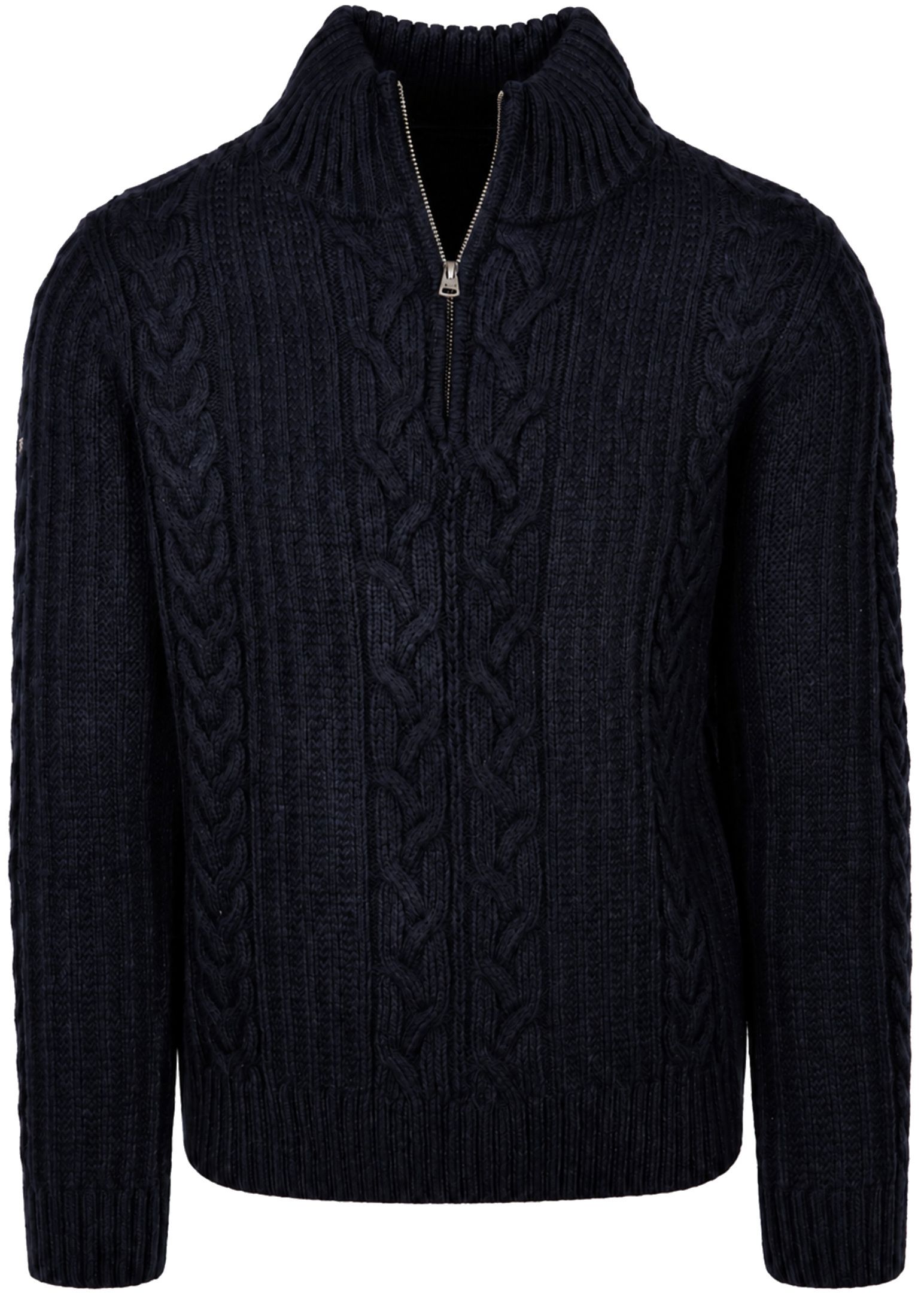 Superdry Half Zip Pullover Jacob Cable Navy M6110770A-98T kopen | Suitable