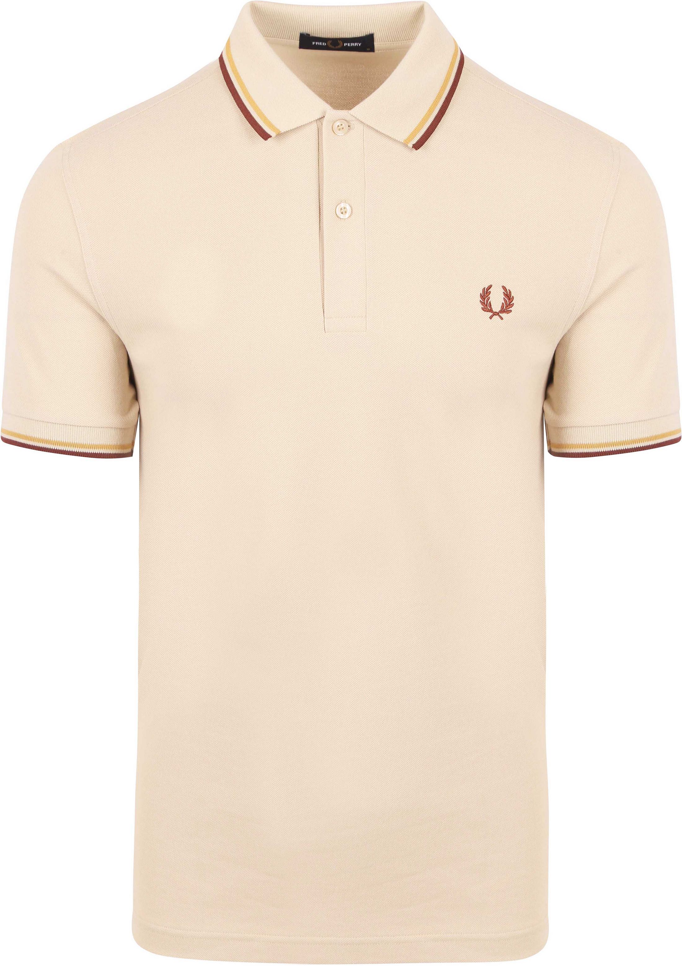 Fred Perry Pique Skjorte M3600 Ecru W55 M3600-W55