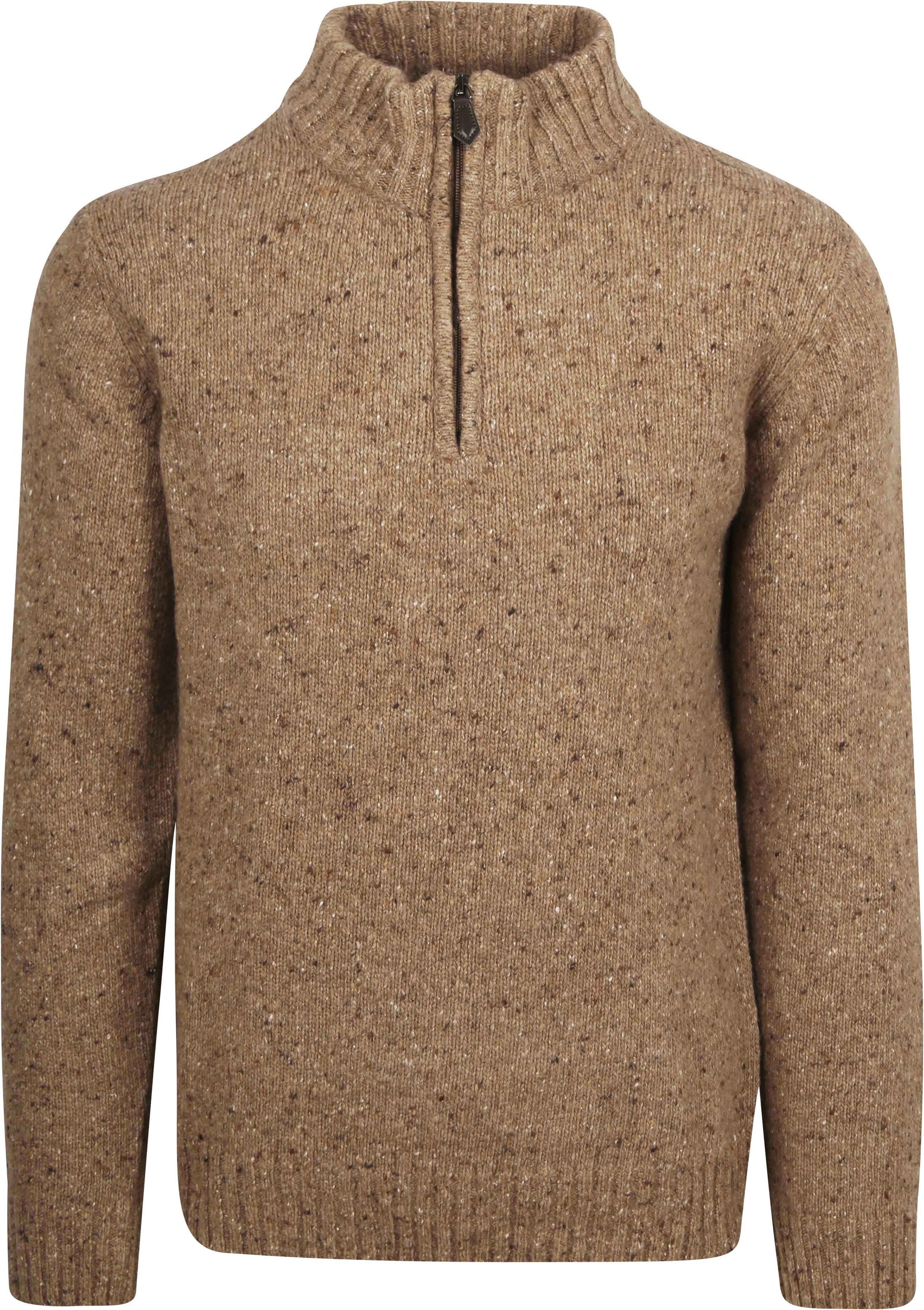 Suitable Pull Half Zip Tweed Mix Laine Beige PU-RSP-WOHZ-24 Beige commander en ligne | Suitable