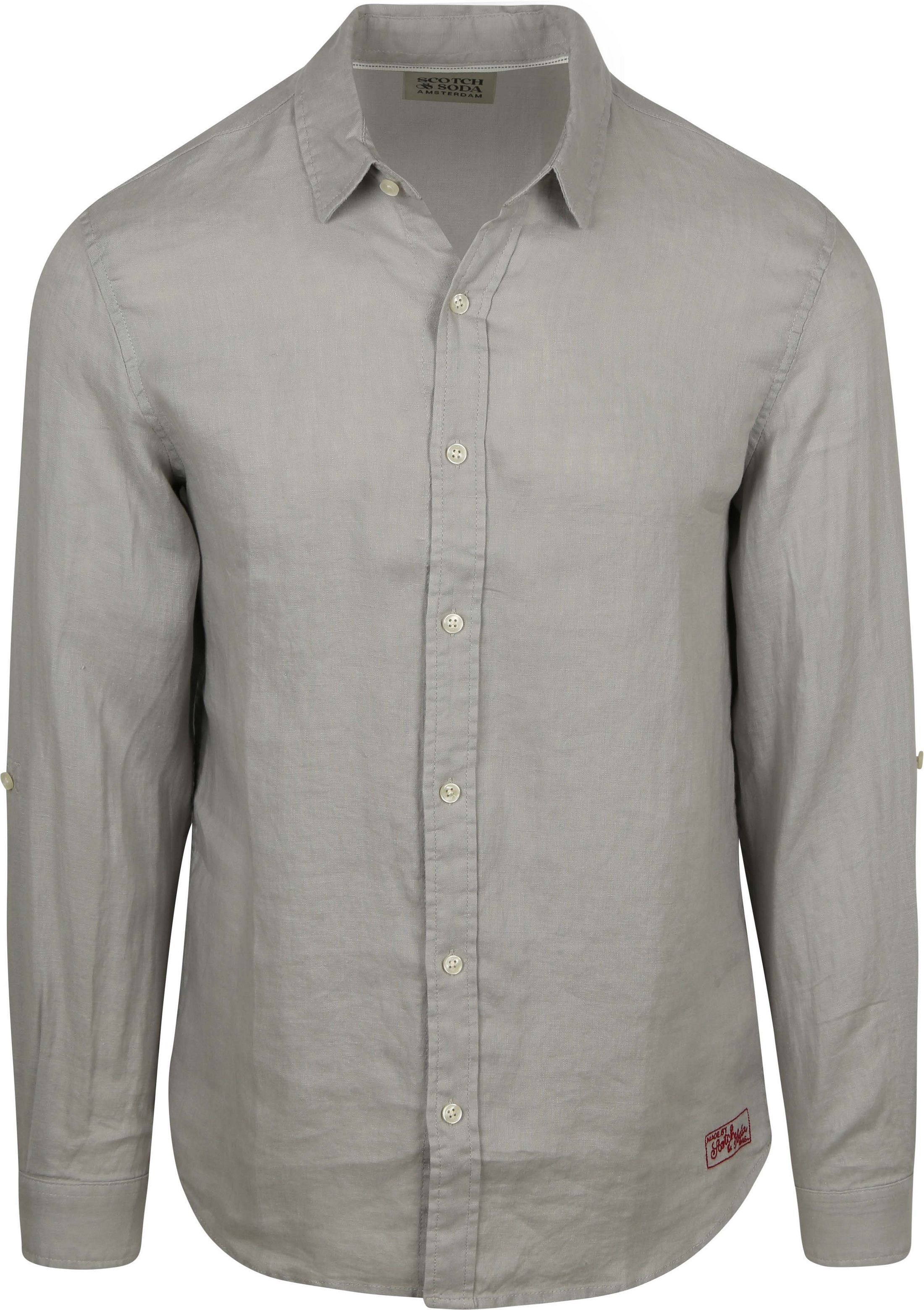 Scotch and Soda Core Chemise de Lin Gris 184343-030 commander en ligne | Suitable