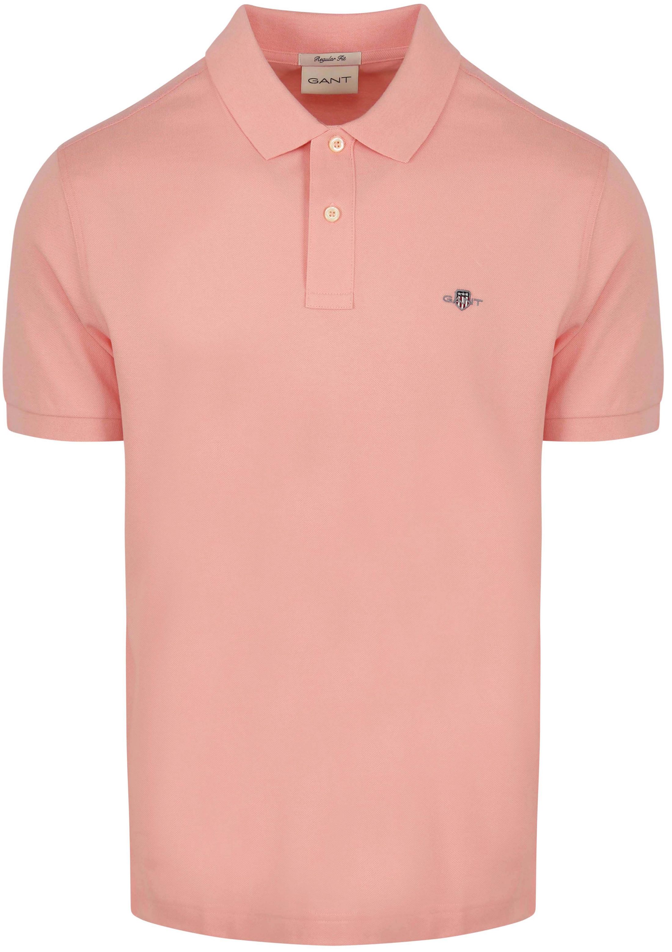 Køb Gant Shield Piquet Poloshirt i Lyserød 2210-671 | Suitable