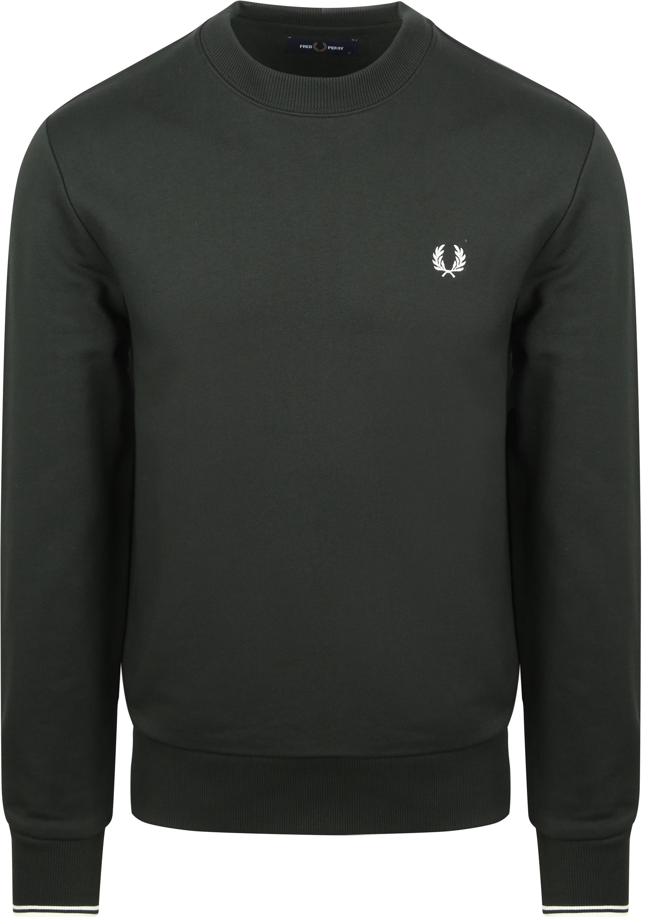 Fred Perry Sweater Logo Dark Green order online | M7535-T50 | Suitable Slovenia