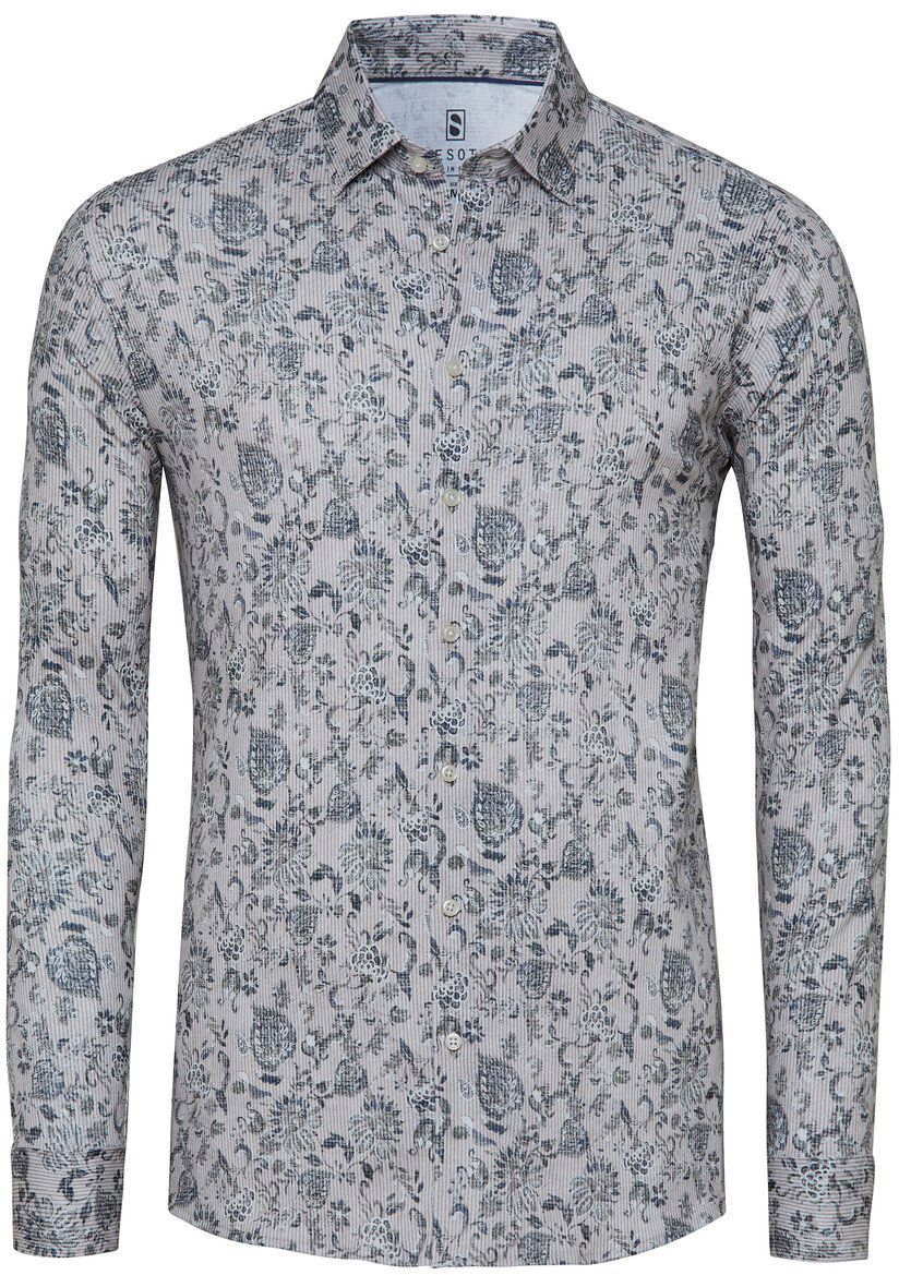 Desoto Skjorta Corduroy Optik Beige 88728-3-818