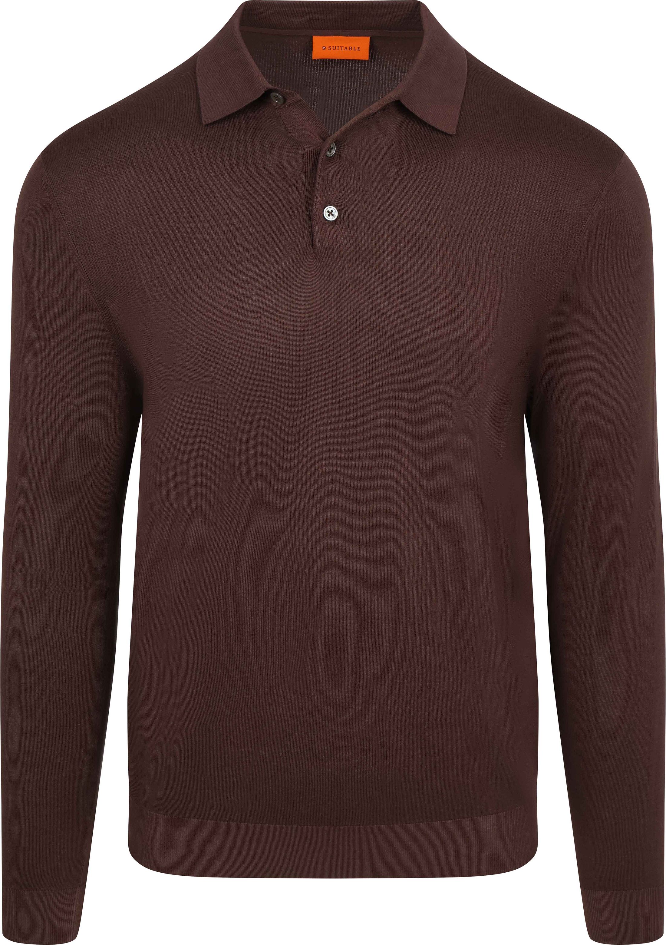 Køb Suitable Compact Cotton poloshirt Burgundy PU-POLO-CO-26-BU | Suitable