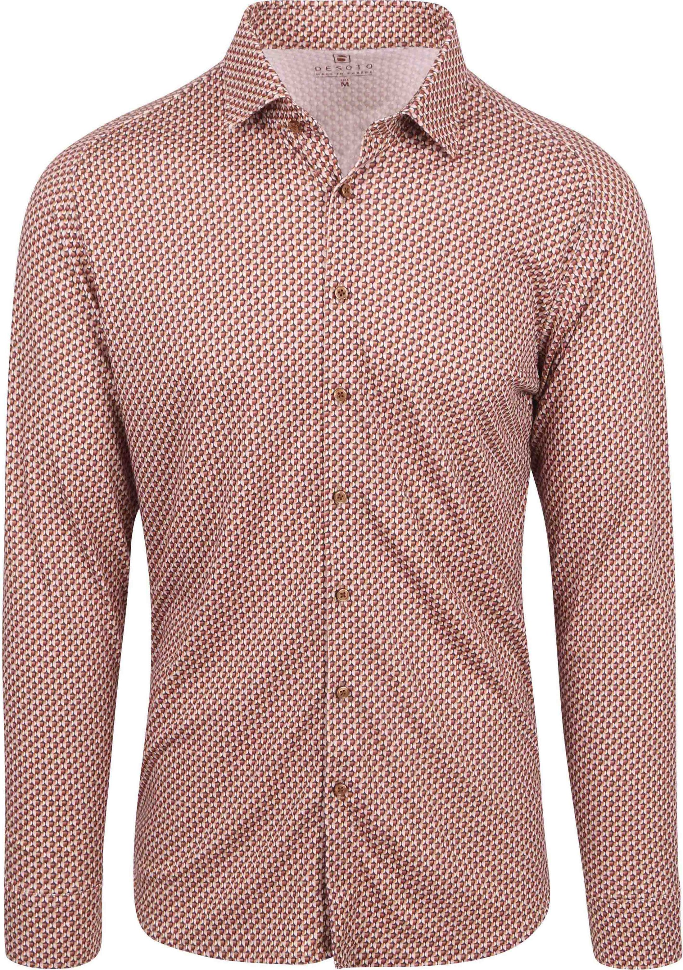 Køb Desoto Skjorte Fundamental Vibes Print Beige 77428-3-824 | Suitable