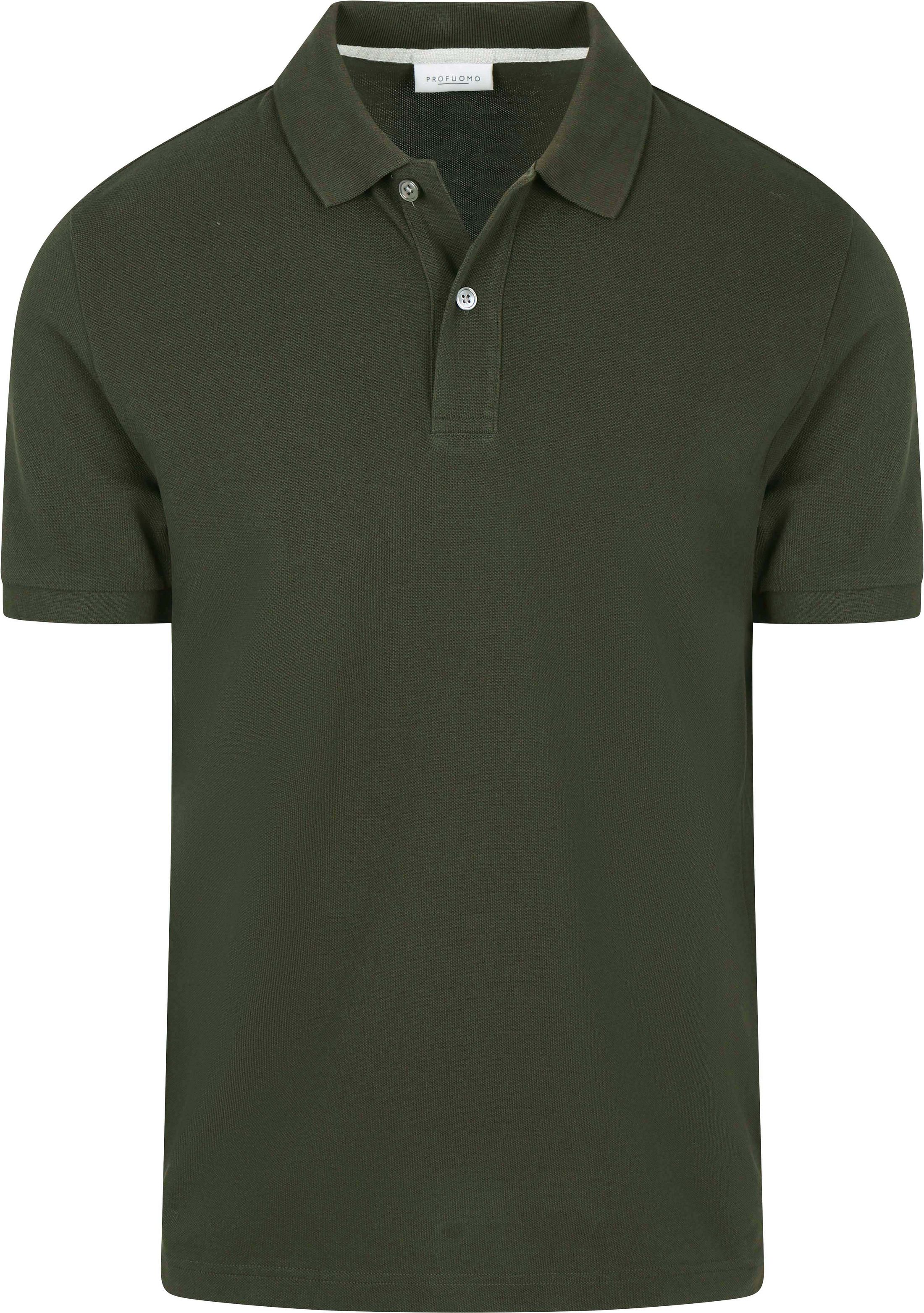 Profuomo Piqué Polo Shirt Army order online | Suitable Liechtenstein