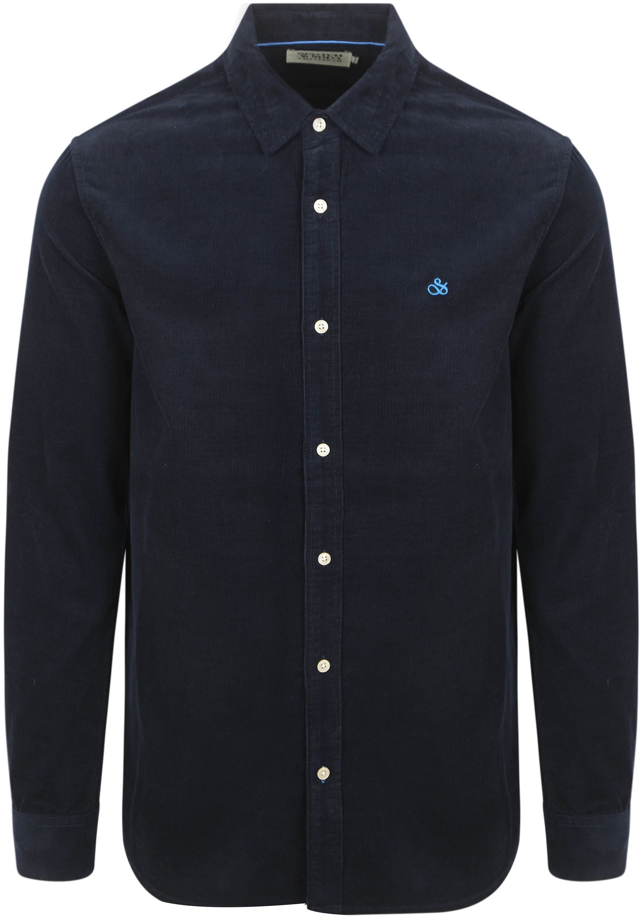 Scotch and Soda Solid Corduroy Skjorte Svart 181235-401