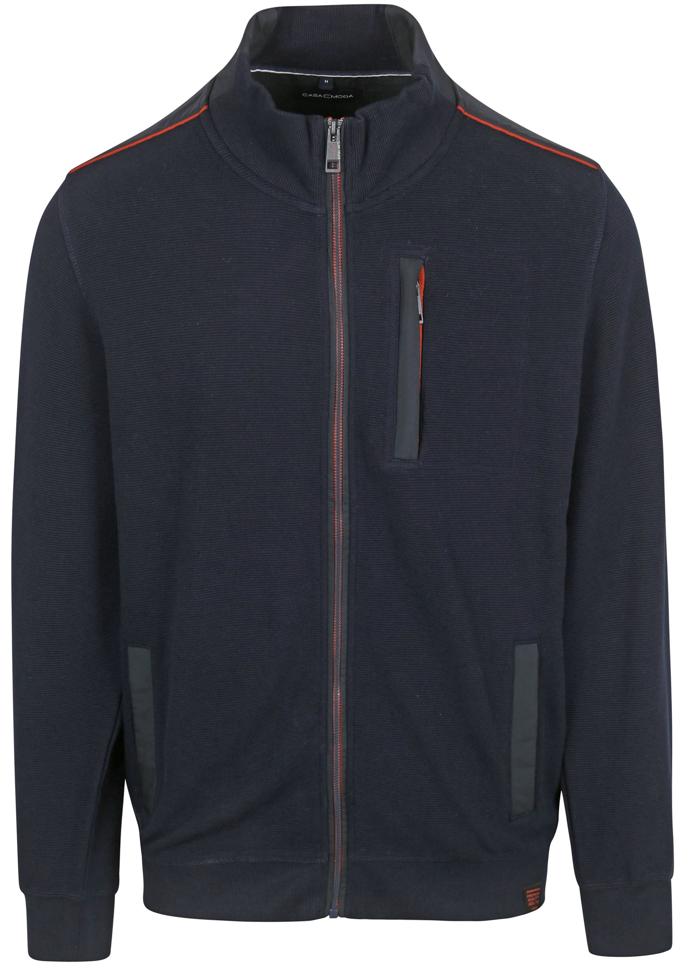 CASAMODA Pullover Zip Navy order online | 444303500-105 | Suitable Slovenia