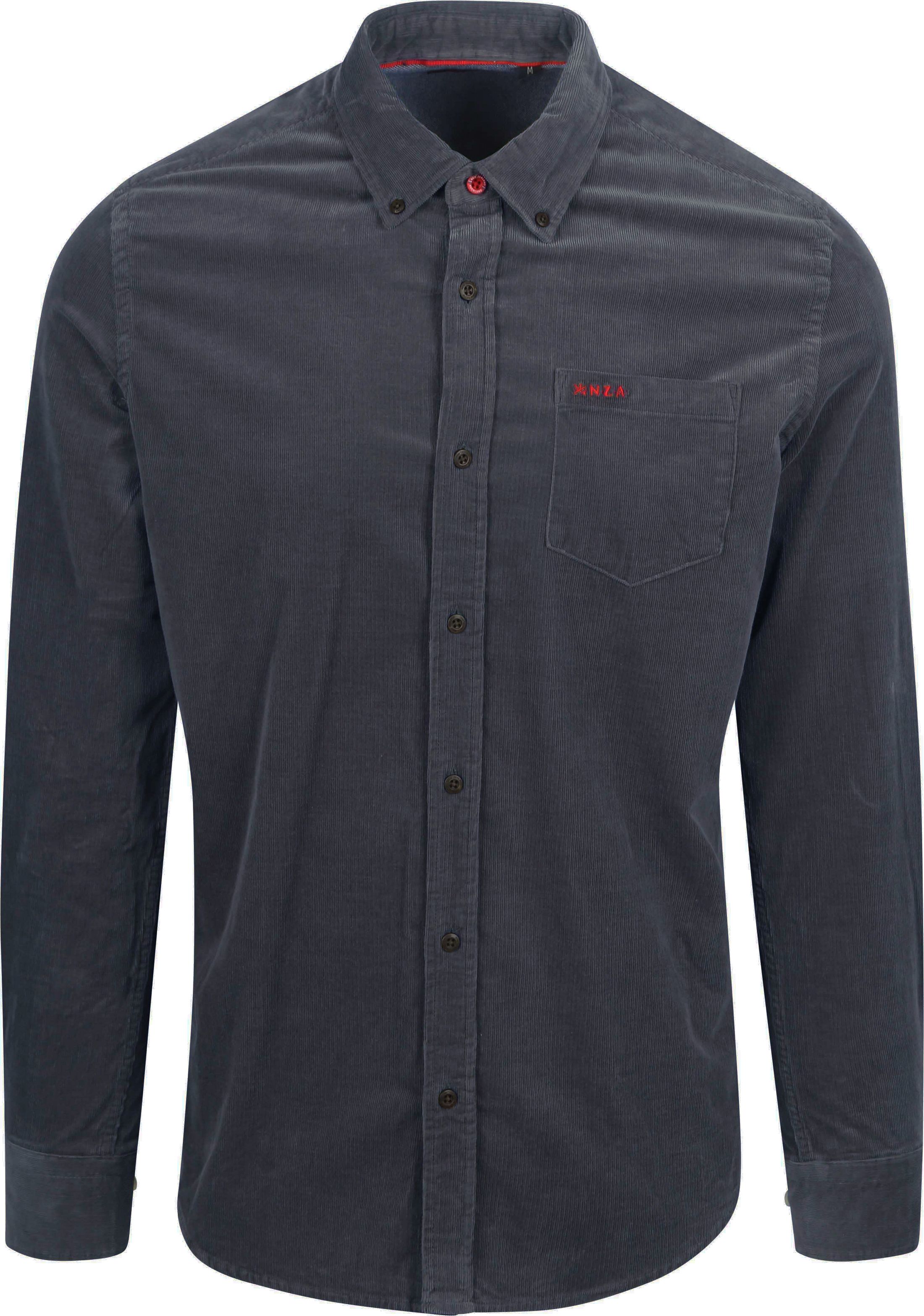 NZA Skjorta Omar Fine Corduroy Navy 24HN504-1668