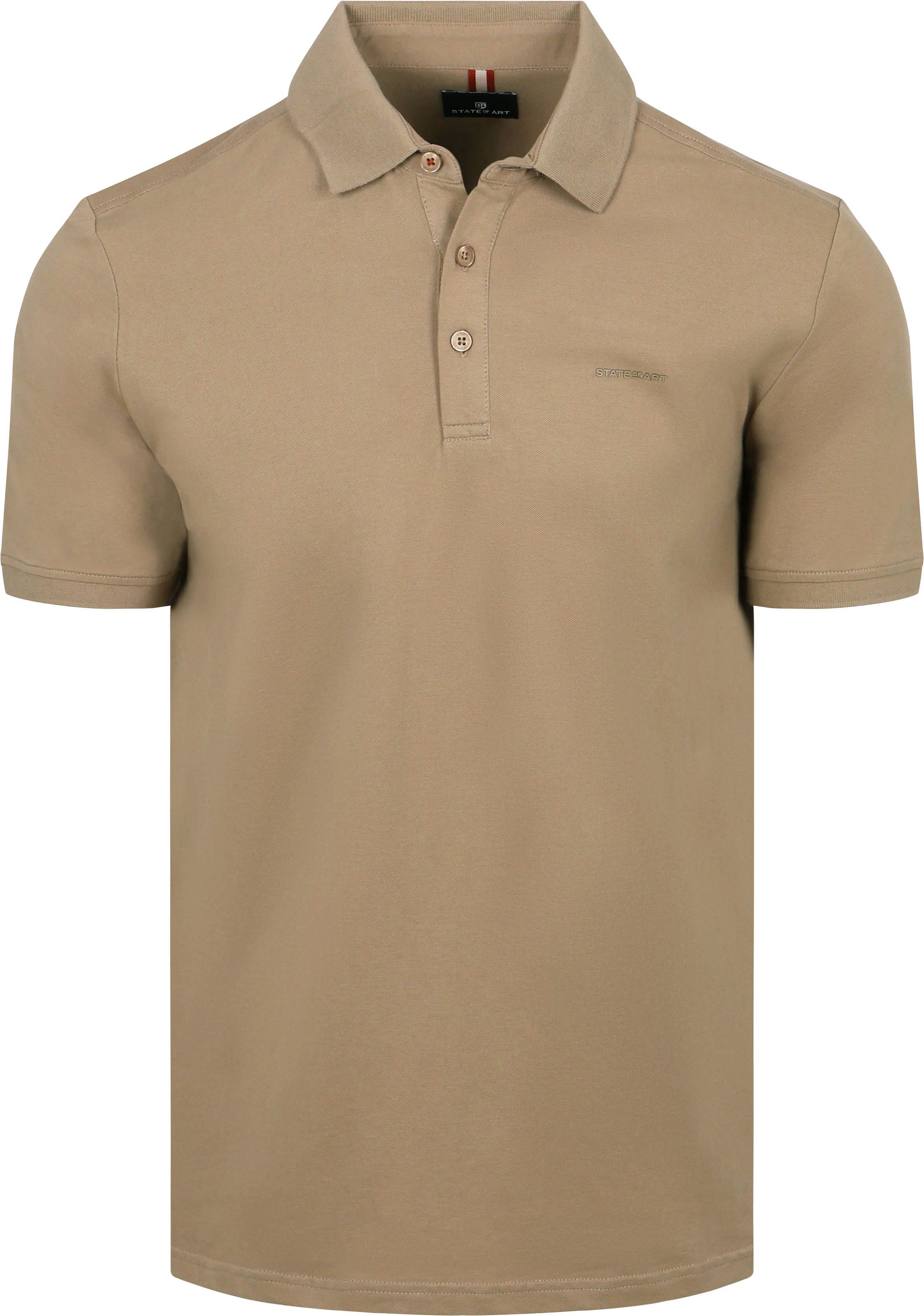 Køb State of Art Polo-shirt Piqué Beige 46116400-1600 | Suitable