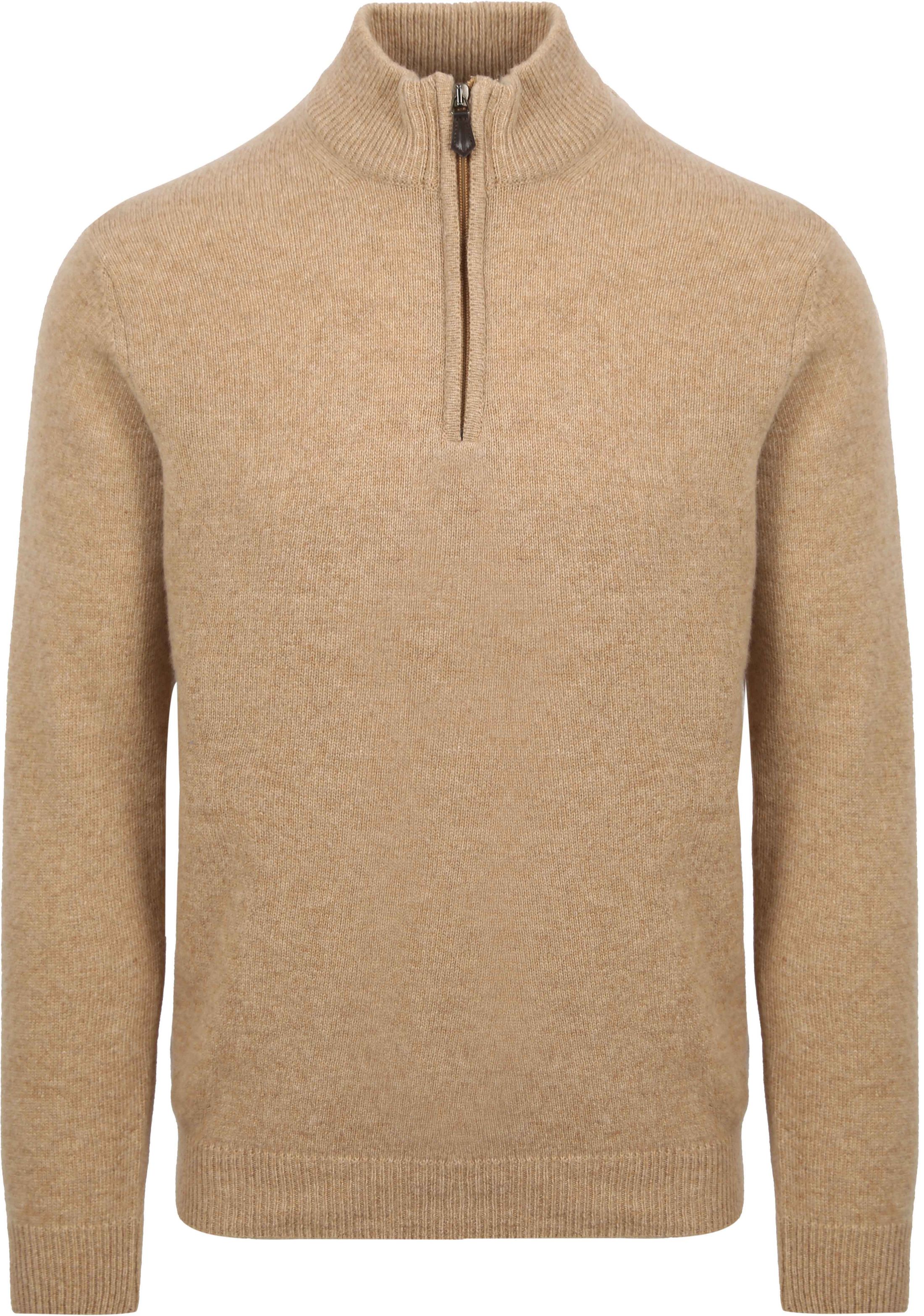 Suitable Halvzip Genser i Ull Beige LMBS-Z-23 kl 522 Natural Beige